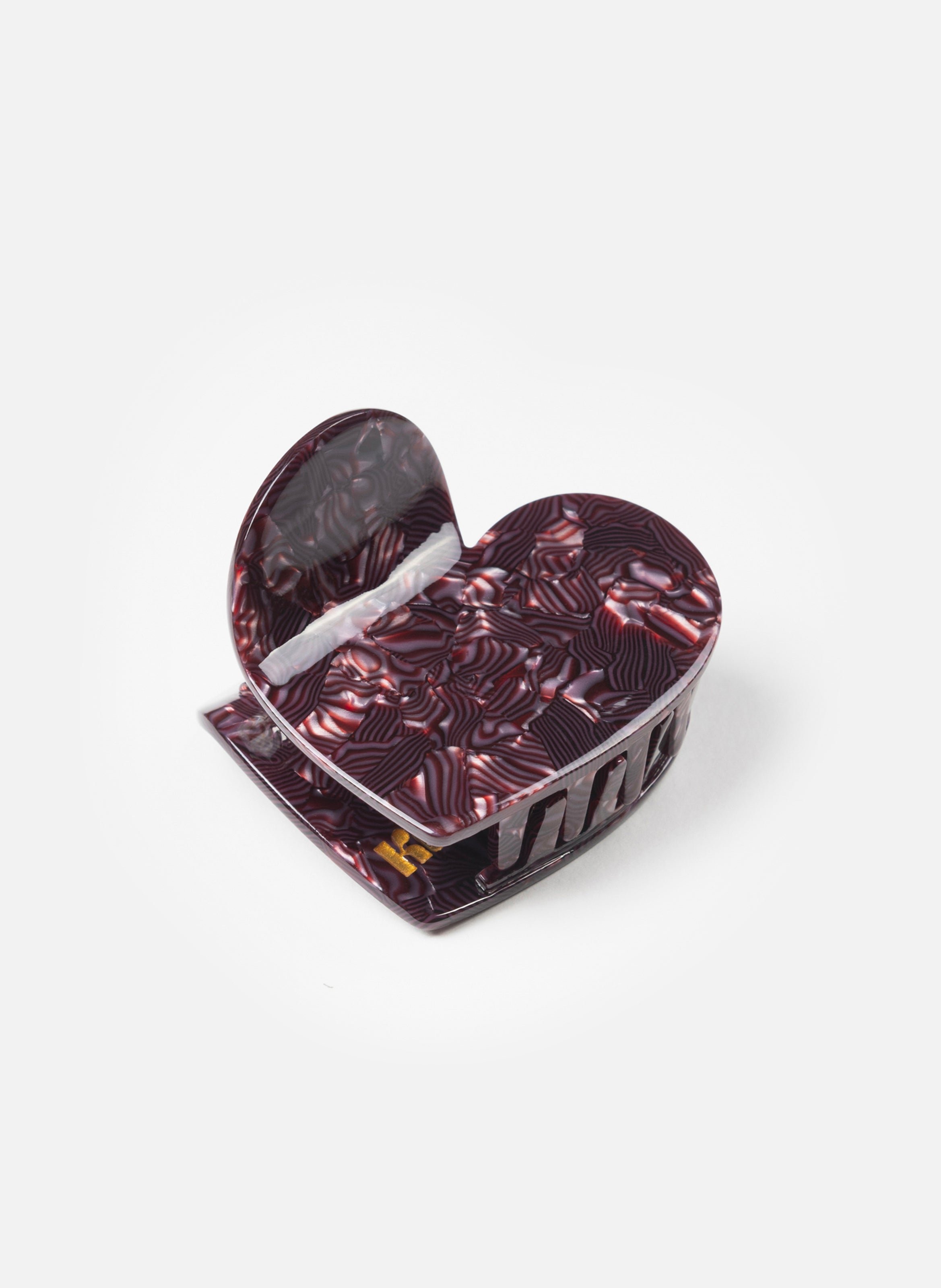 Pince à cheveux fleurette en acétate de cellulose KURAGE GINZA Violet