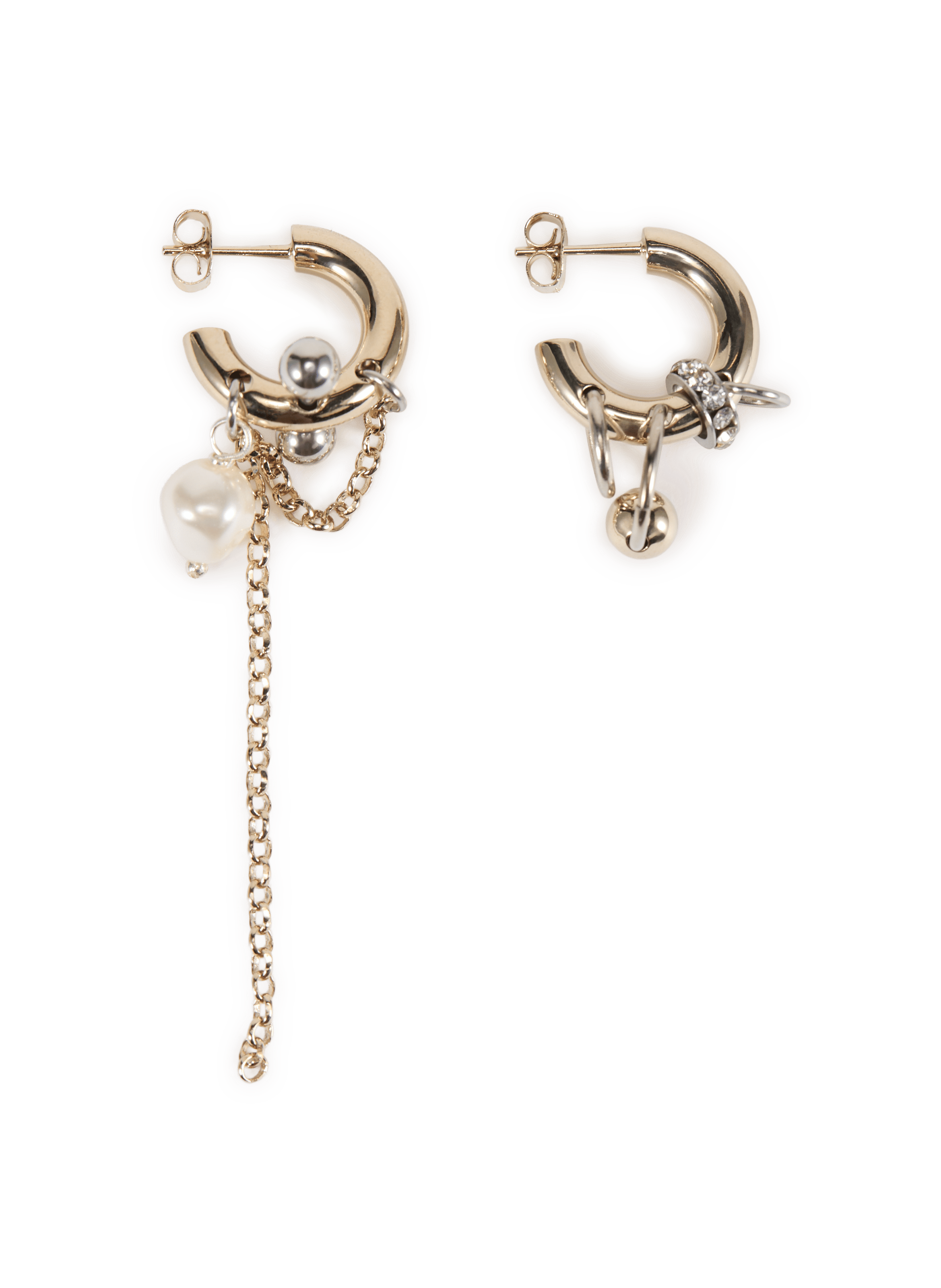 Boucles d'oreilles Nathan en laiton JUSTINE CLENQUET Multicolore
