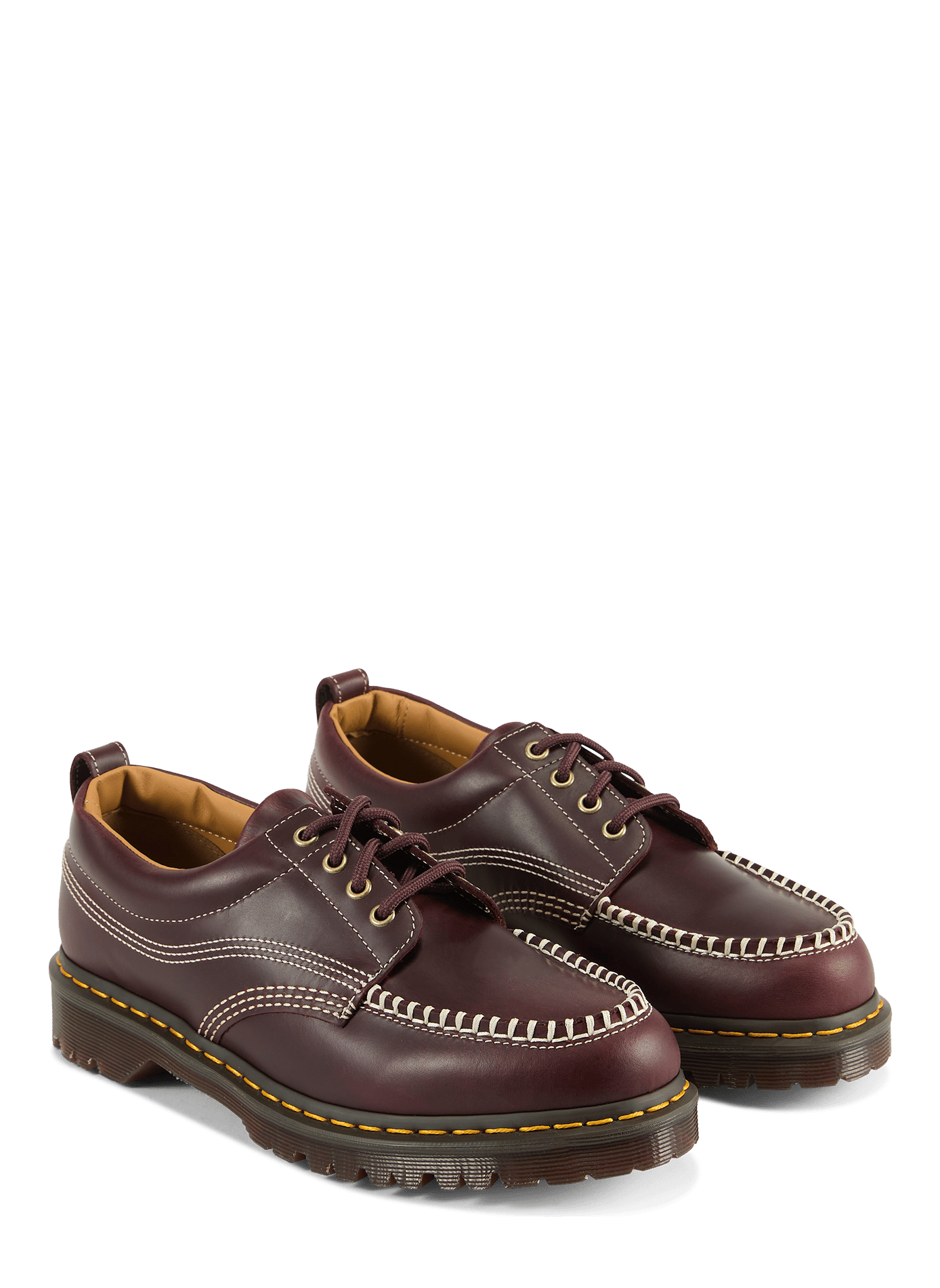 Lowell leather derbies DR. MARTENS Red