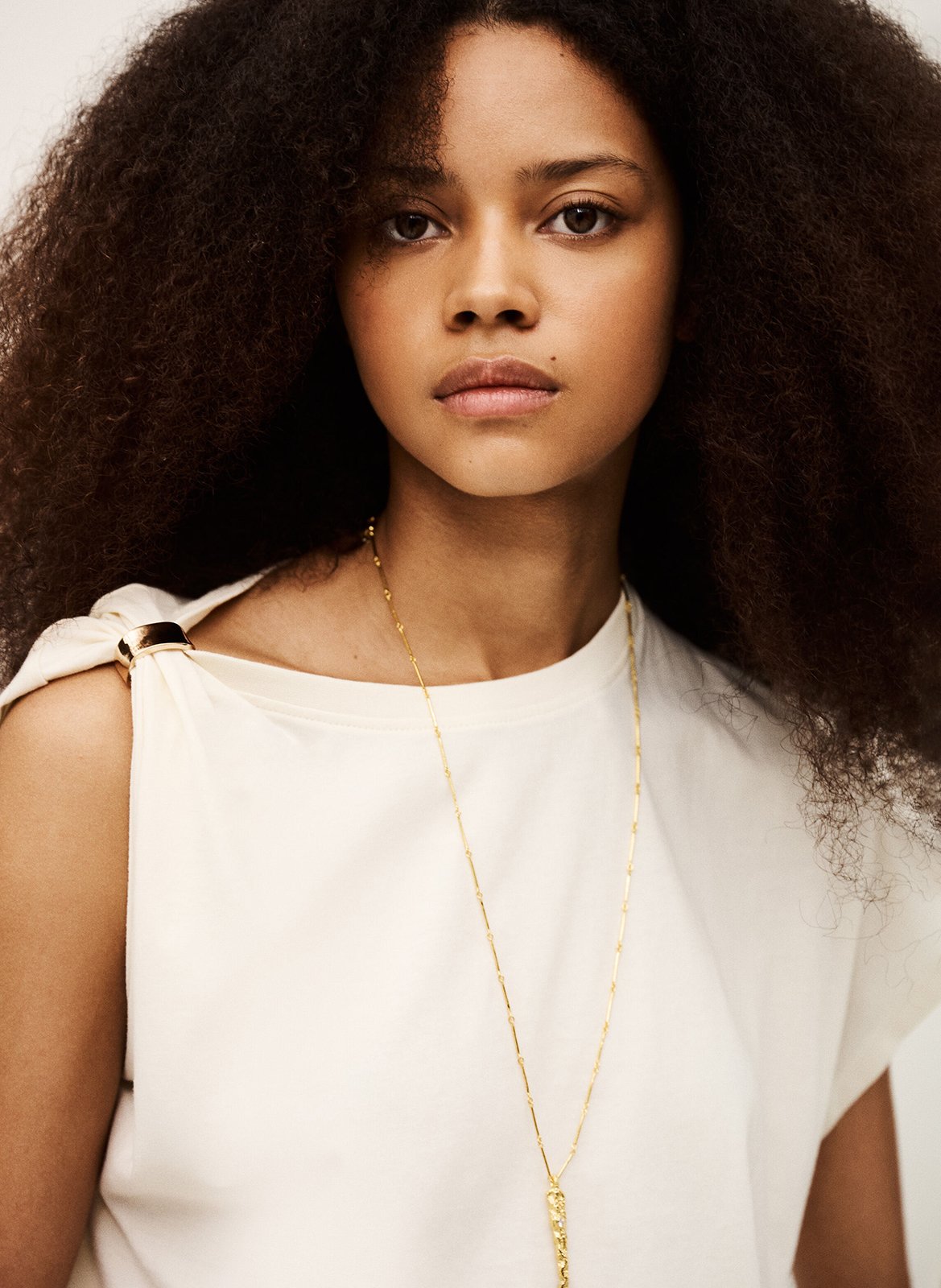 Tee-shirt col rond allia BA&SH Beige