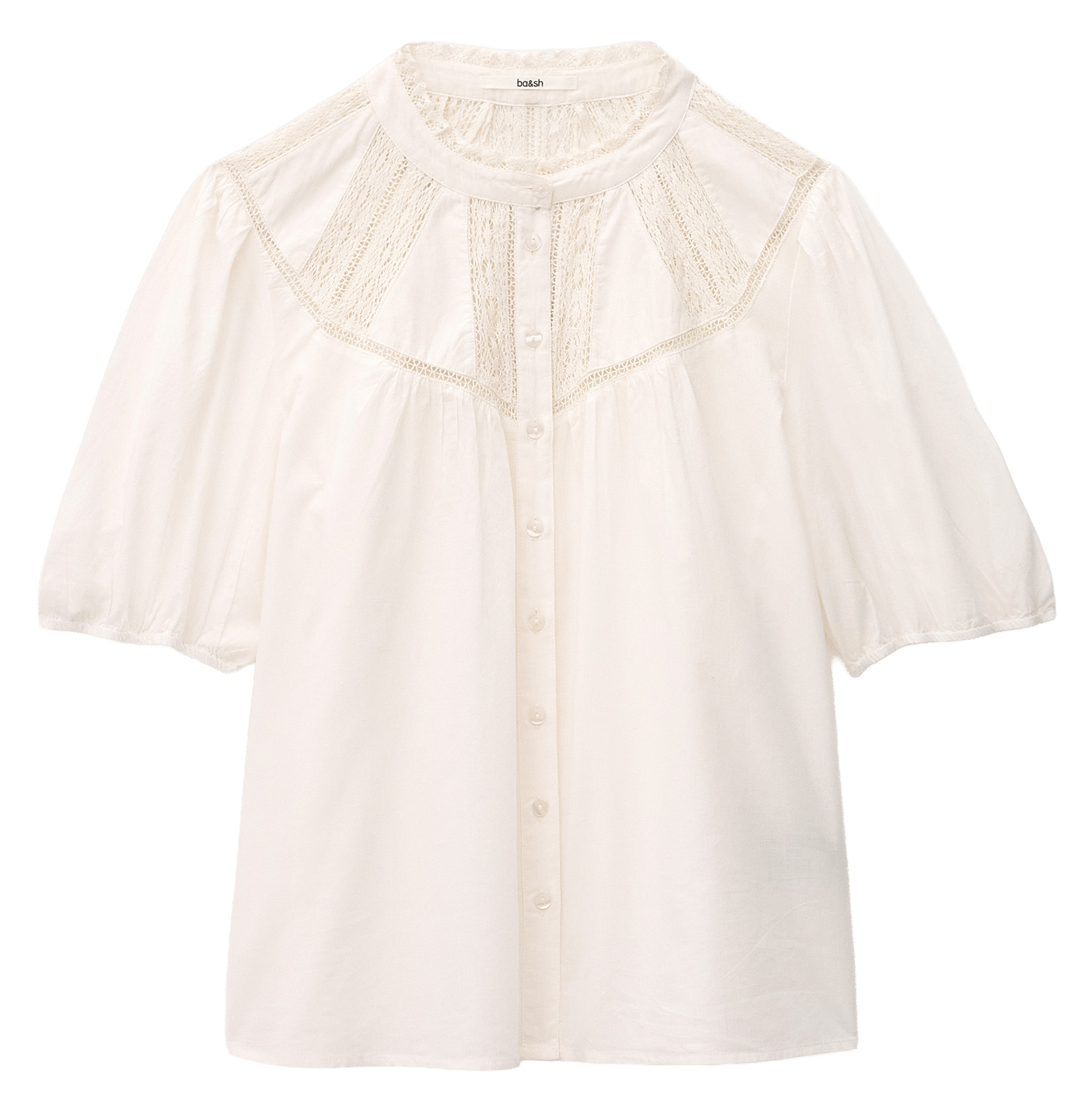 Chemise oversize en coton nella BA&SH Beige
