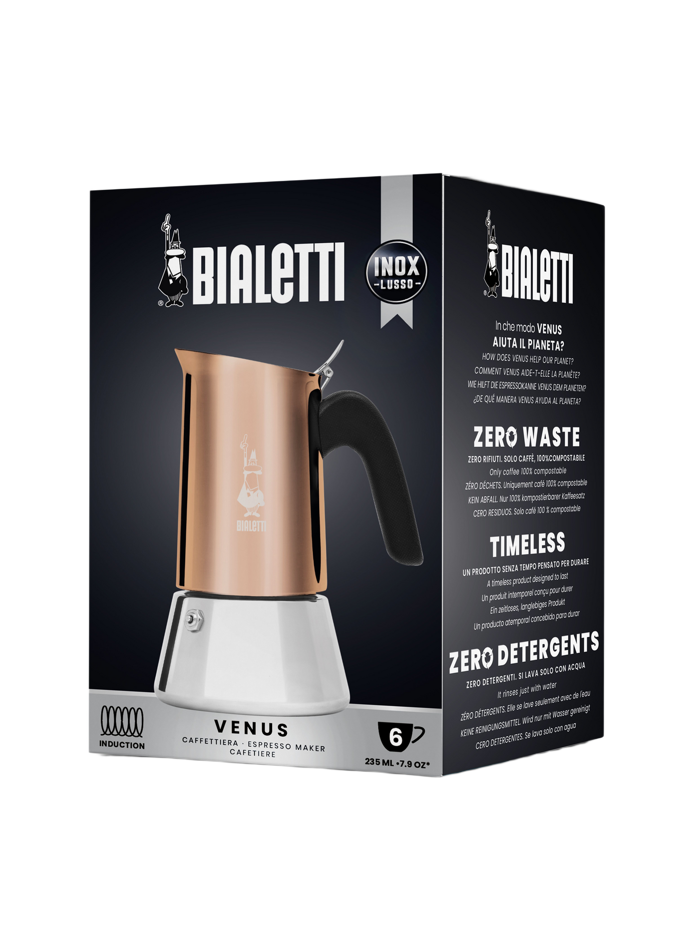 Venus Stainless Steel Coffee Maker BIALETTI Grey
