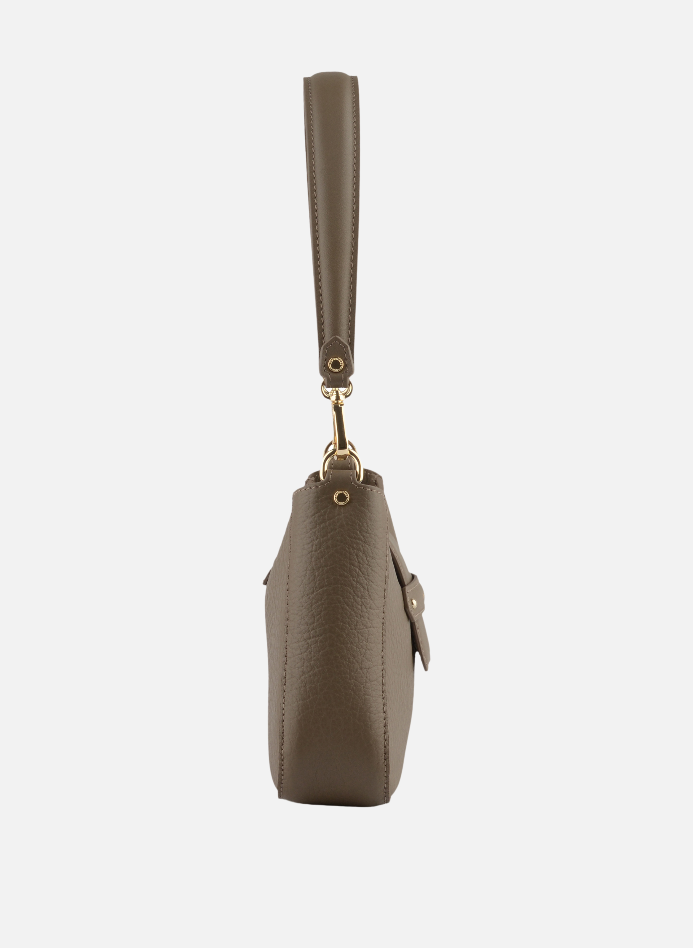 Fleuves | sac à main en cuir de vachette POURCHET Gris