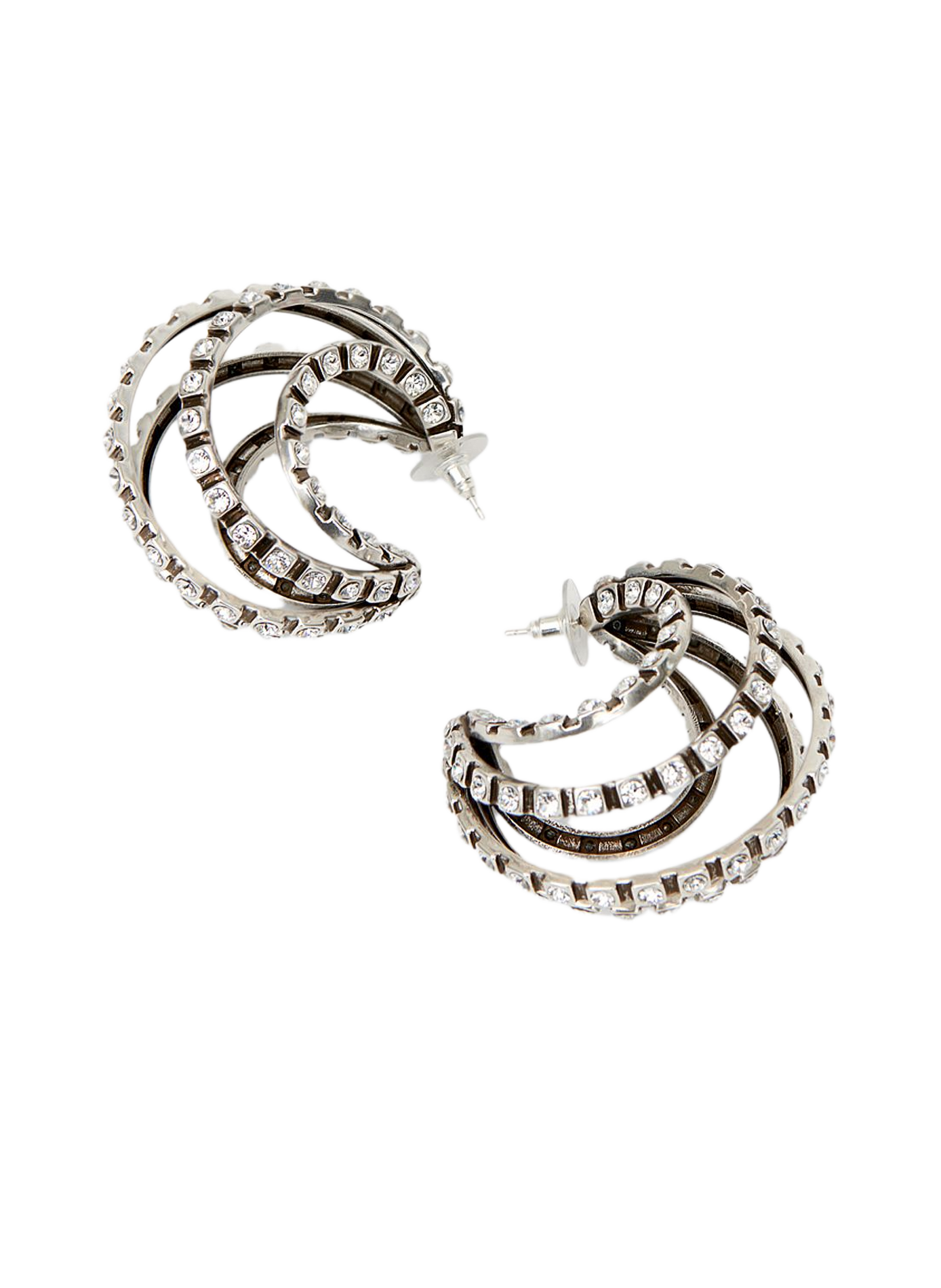 Boucles d'oreilles larges créoles  ISABEL MARANT Transparent