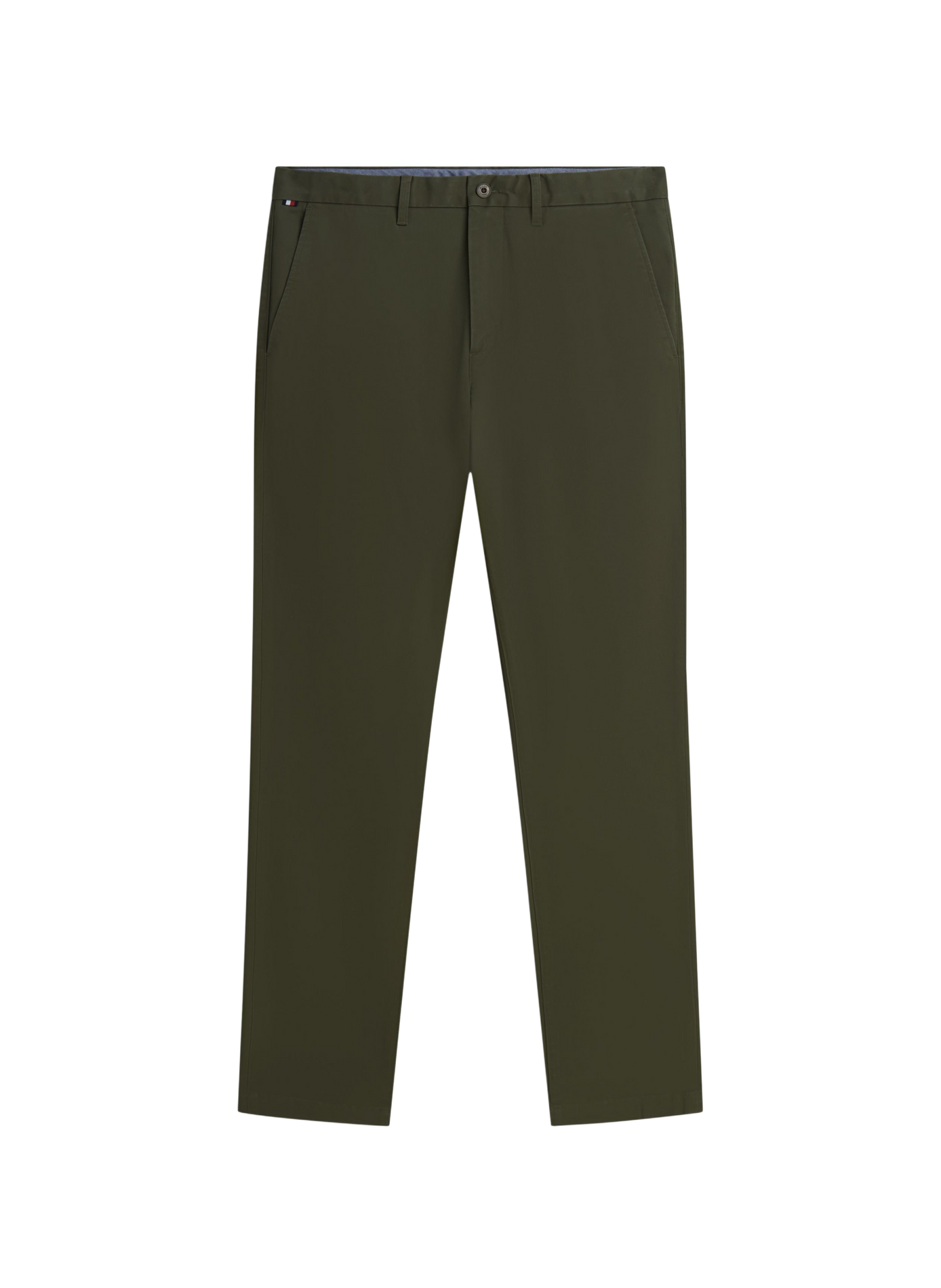 Gerader Chino-Hose aus Baumwollmischung TOMMY HILFIGER Khaki