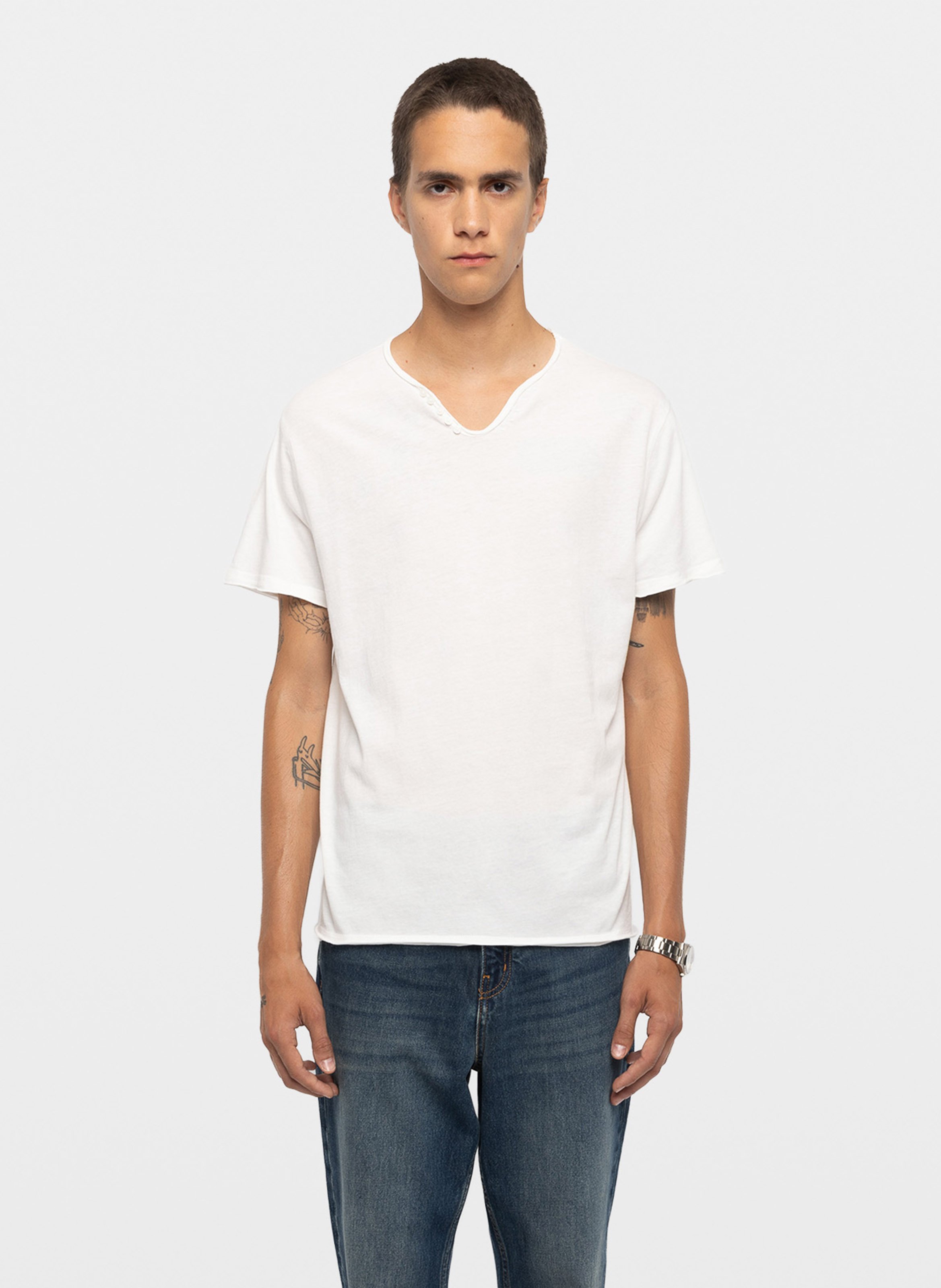 Tee-shirt droit en coton monastir ZADIG&VOLTAIRE Blanc