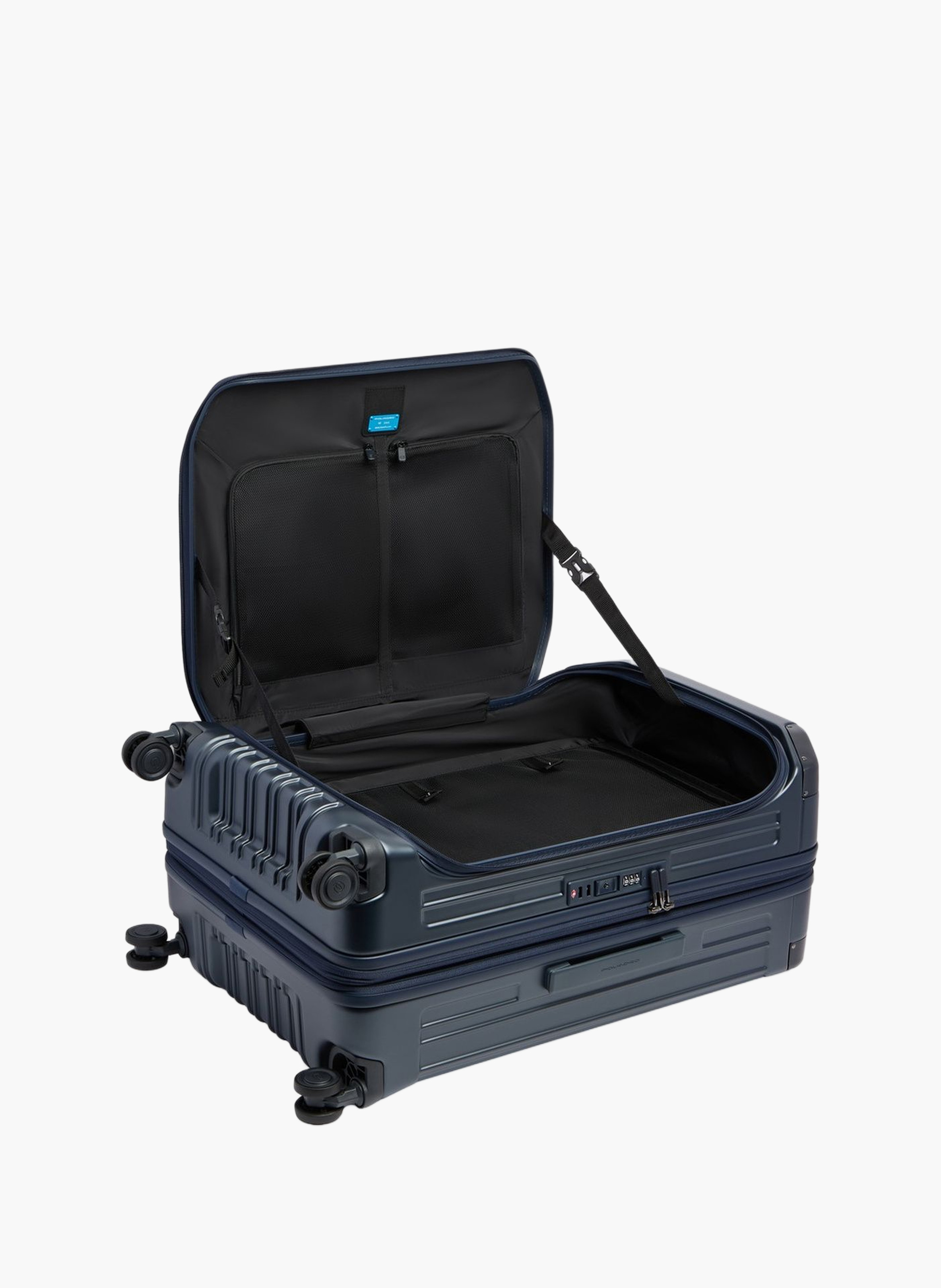 Valise taille moyenne à 4 roues expansible PIQUADRO Bleu