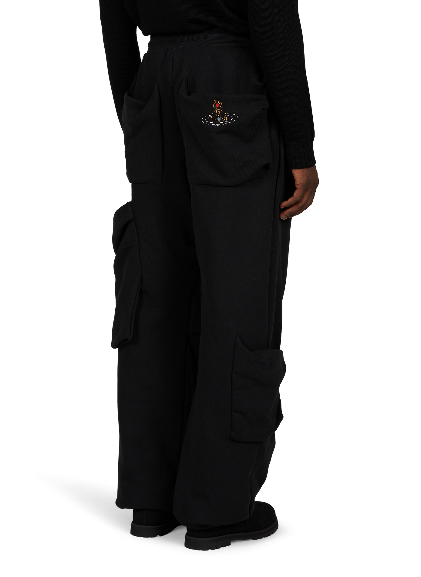 Wide-leg cotton trousers VIVIENNE WESTWOOD Black