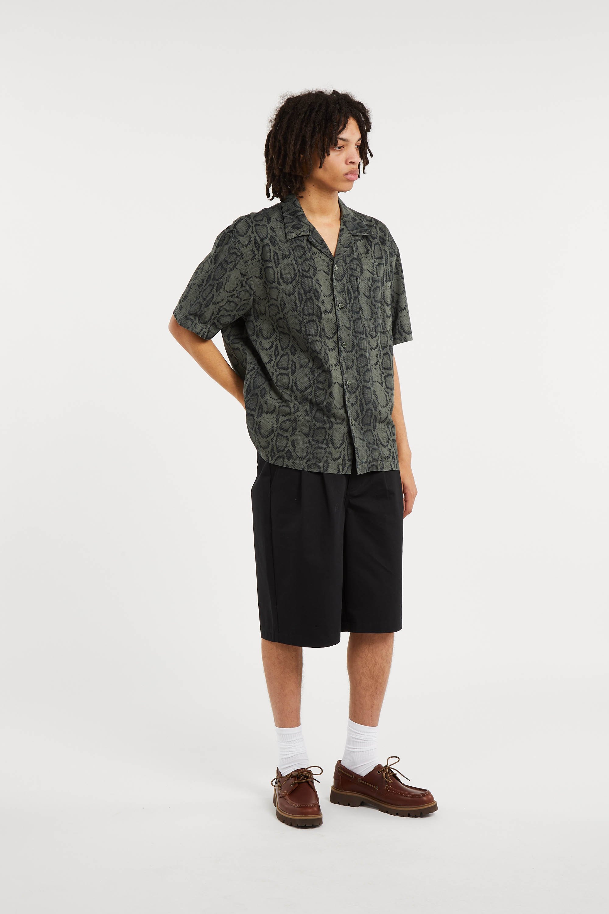 Chemise s/s snake camo shirt CARHARTT WIP Kaki
