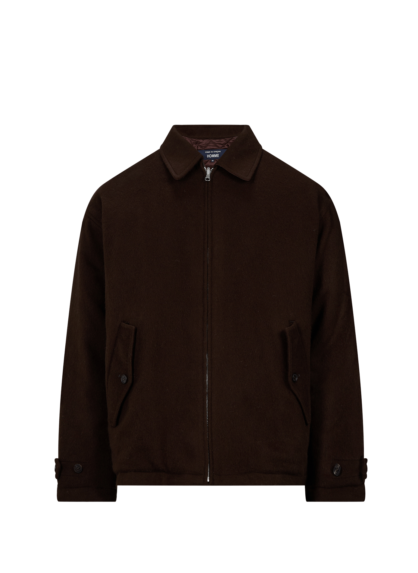 Veste ample col classique en laine COMME DES GARCONS HOMME Marron