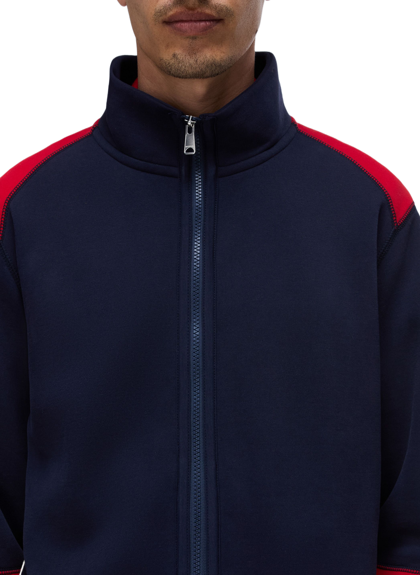Gilet col montant zippé à dos brodé NAPAPIJRI Multicolore