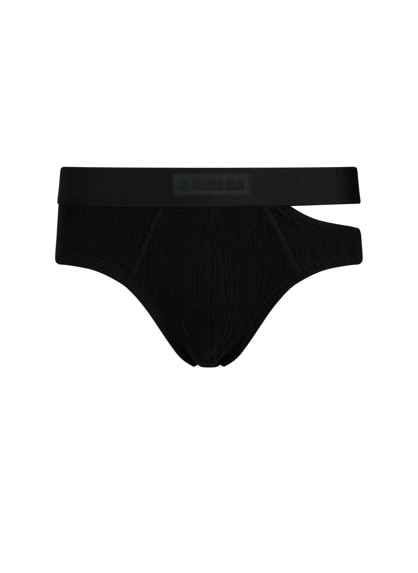 Plain briefs with cut-out details LOUIS GABRIEL NOUCHI Black