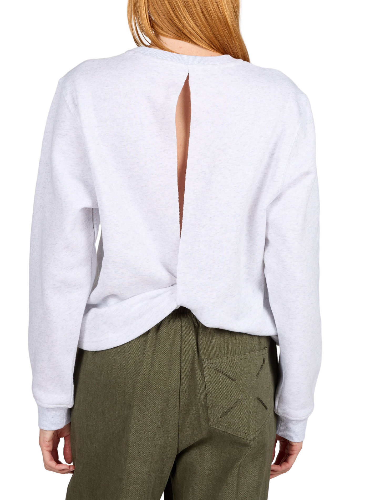 Straight-cut Nathalie sweatshirt in cotton blend LAURE+MAX Grey