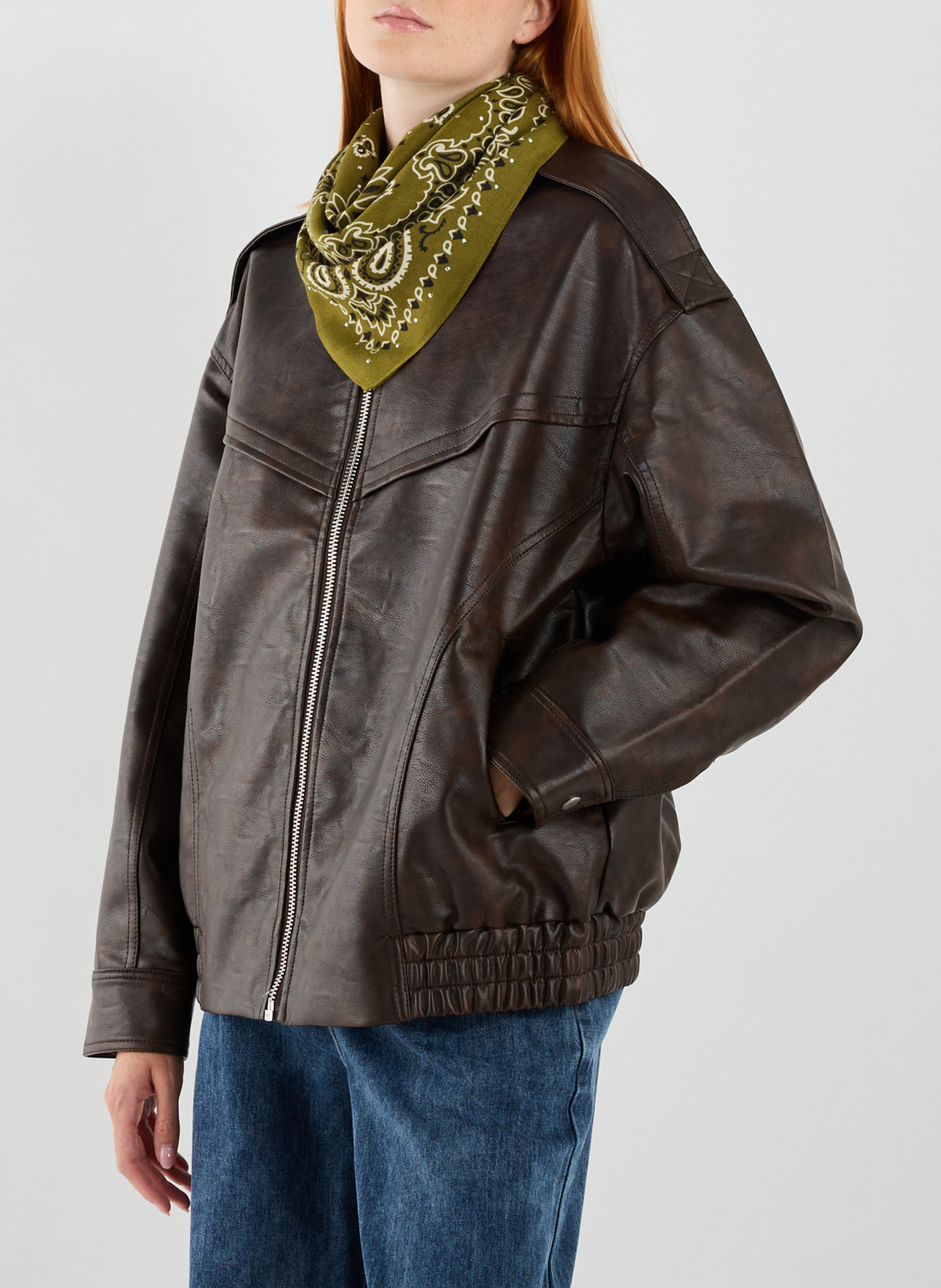 Bedrucktes Bandana-Tuch WILD Khaki