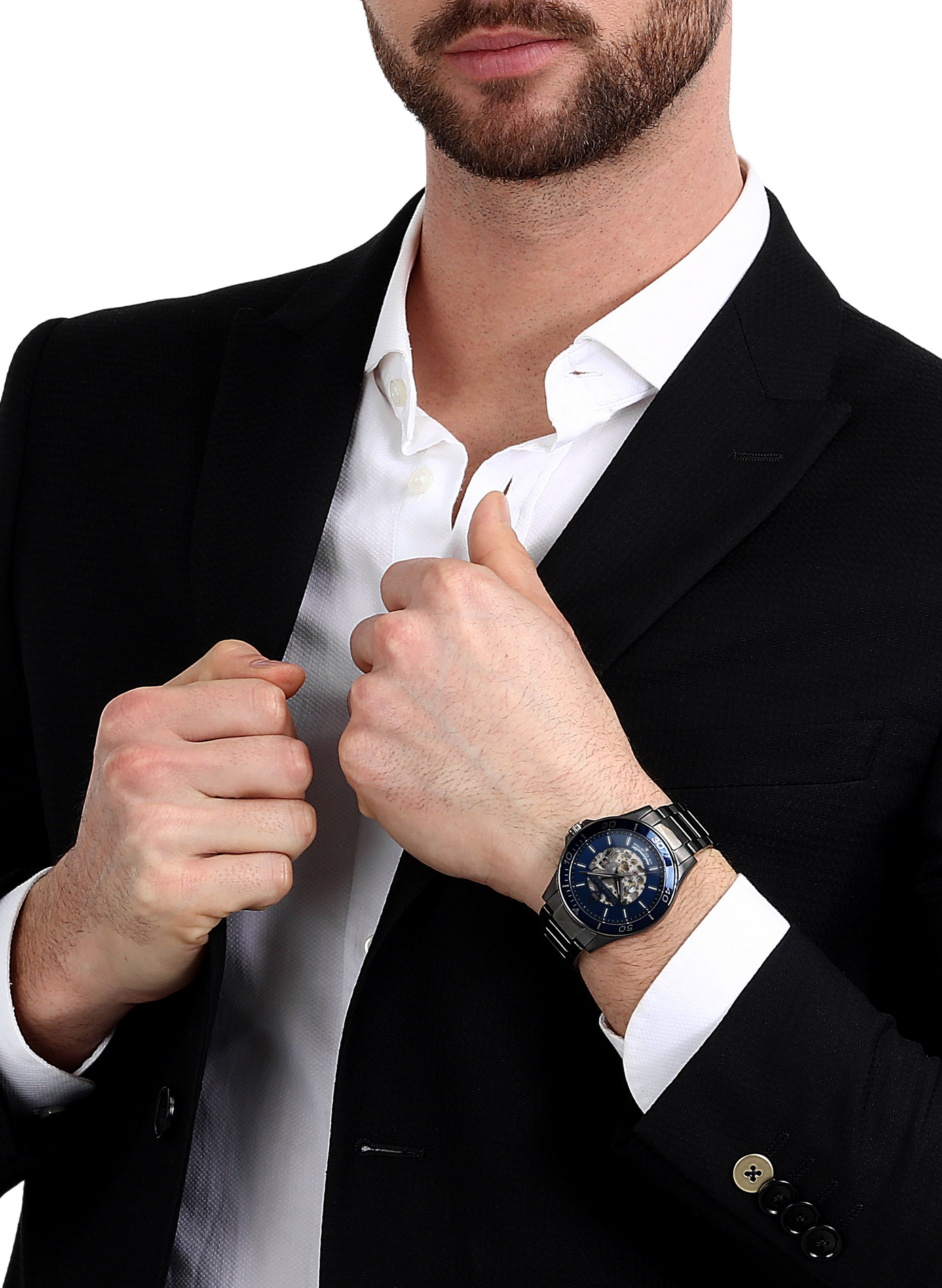 Montre automatique en acier inoxydable MASERATI Bleu