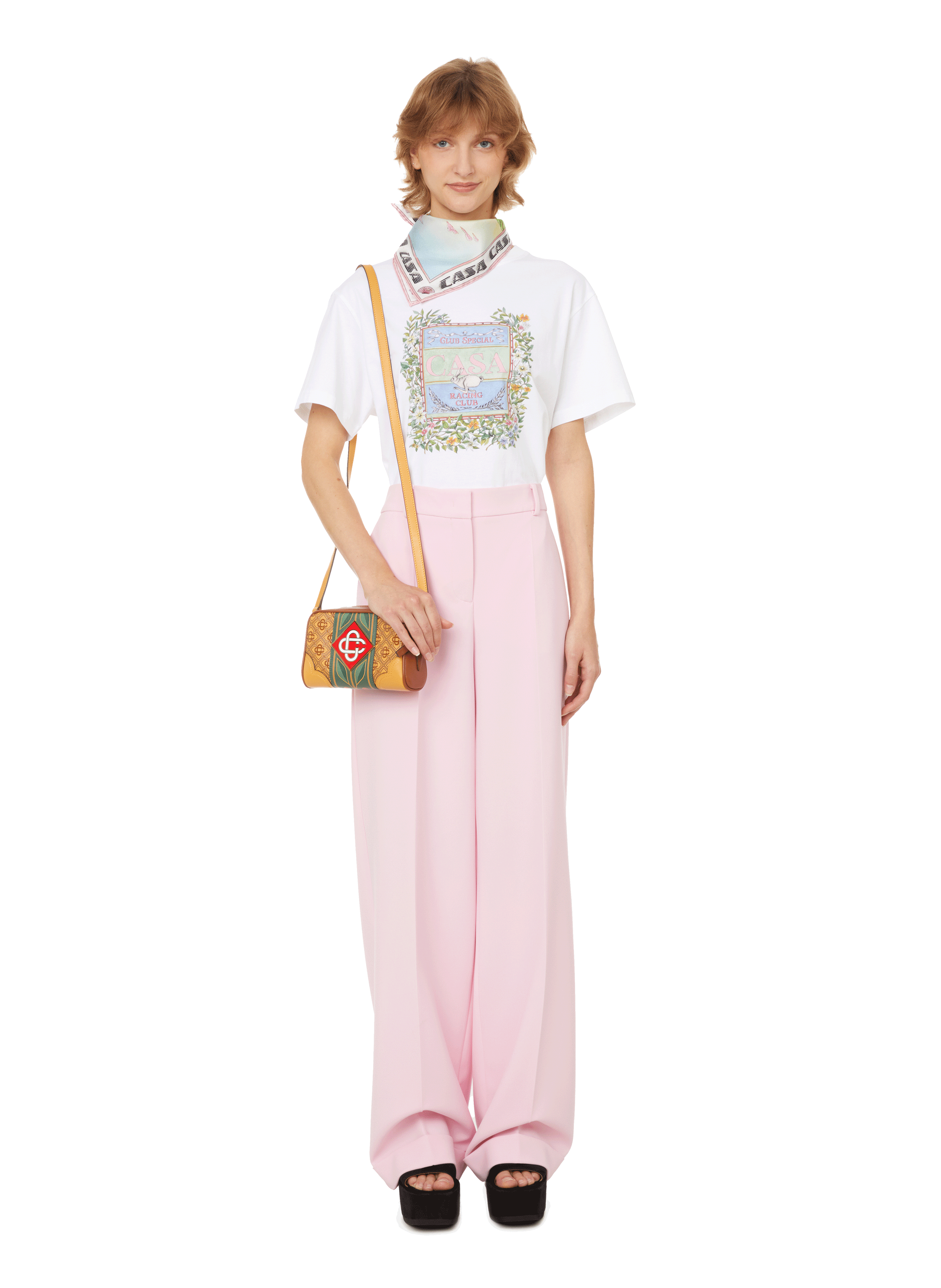 Loose-fit trousers MOSCHINO Pink