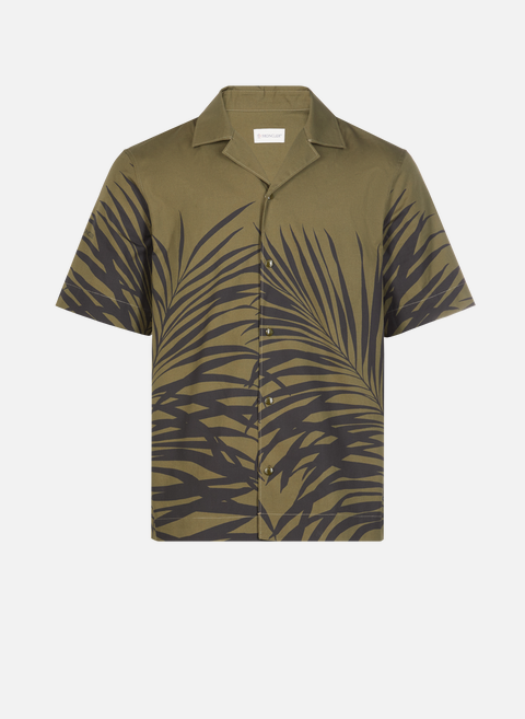 Printed cotton shirt GreenMONCLER 
