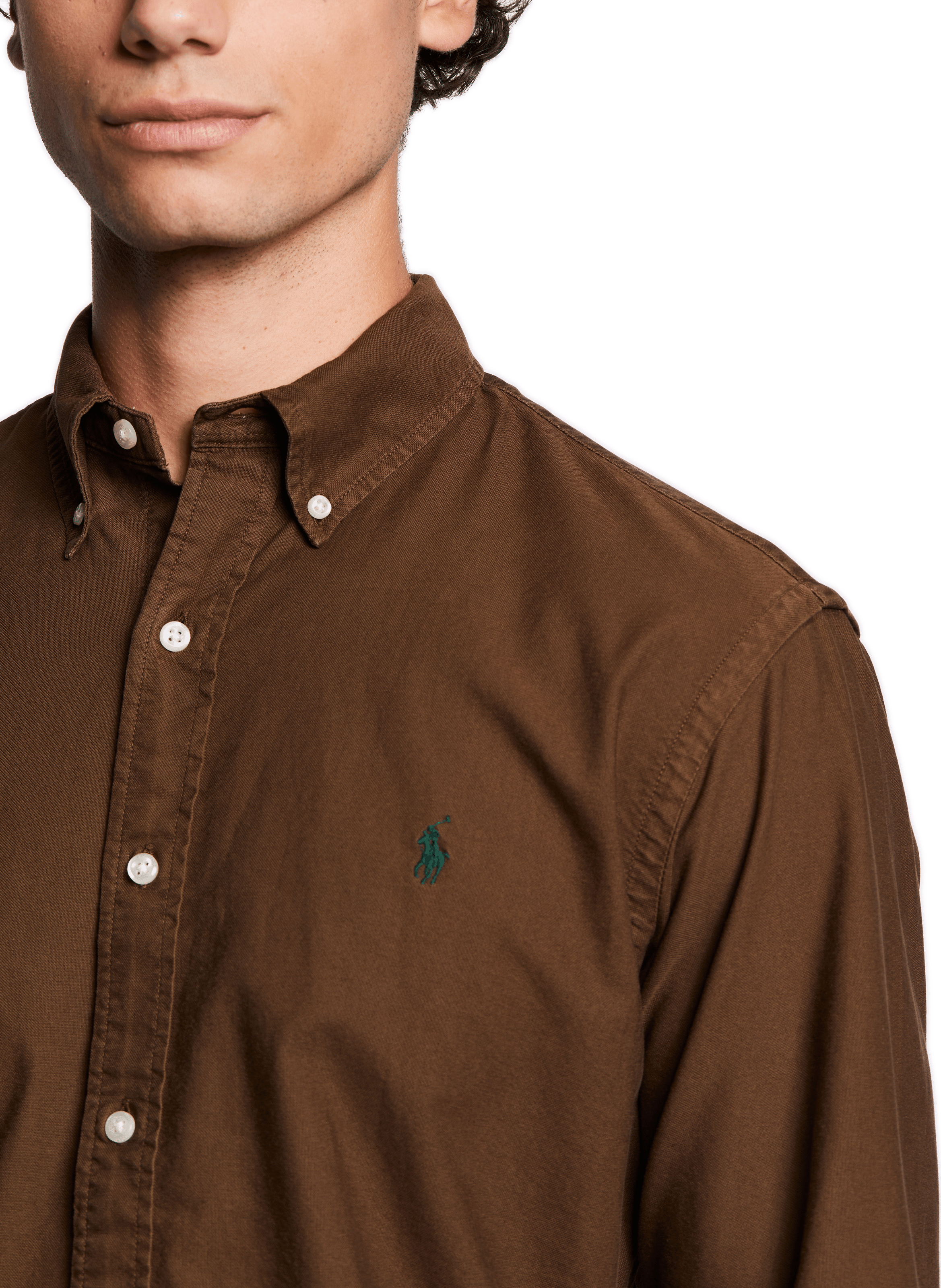 Chemise en jean POLO RALPH LAUREN Marron