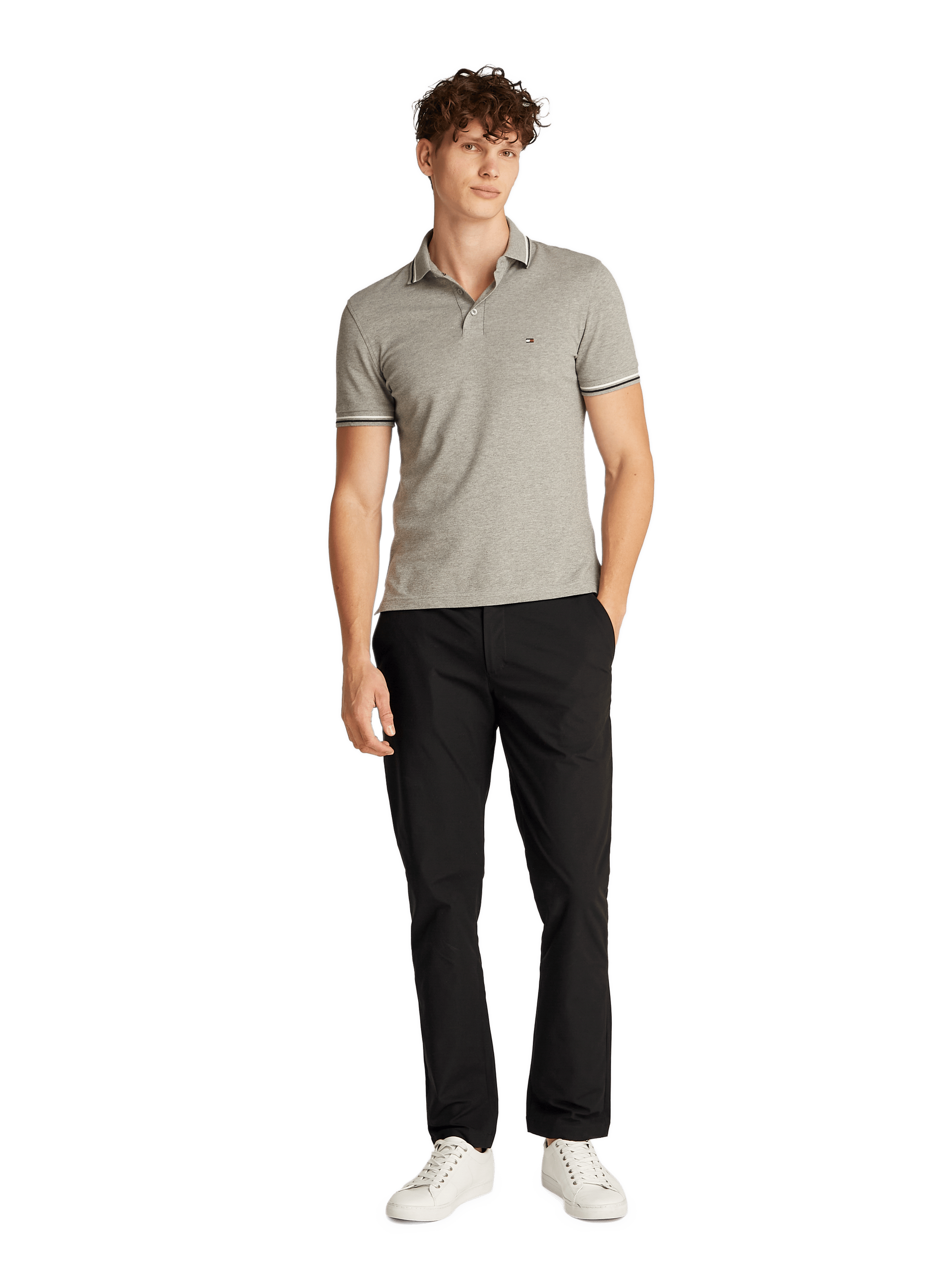 Straight chino trousers TOMMY HILFIGER Black