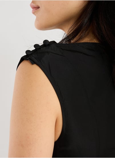 Draped dress in blended acetate SIMONE ROCHA Draped dress in blended acetate SIMONE ROCHA