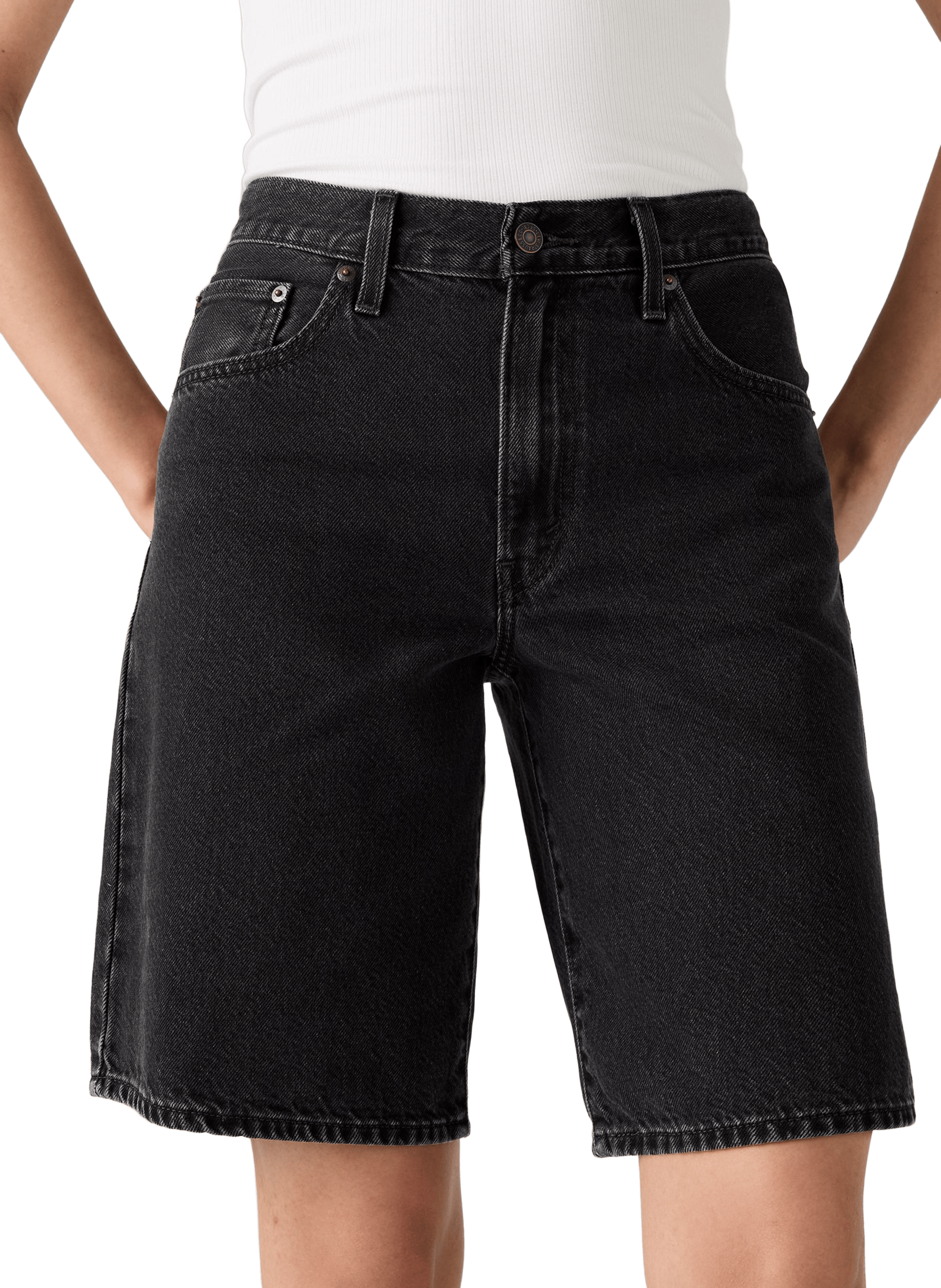 Bermuda ample en jean LEVI'S Noir
