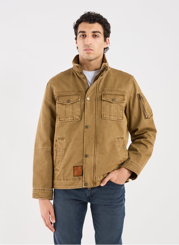 Blouson Dover en coton Beige by BOMBERS ORIGINAL BOMBERS ORIGINAL Blouson Dover en coton Beige