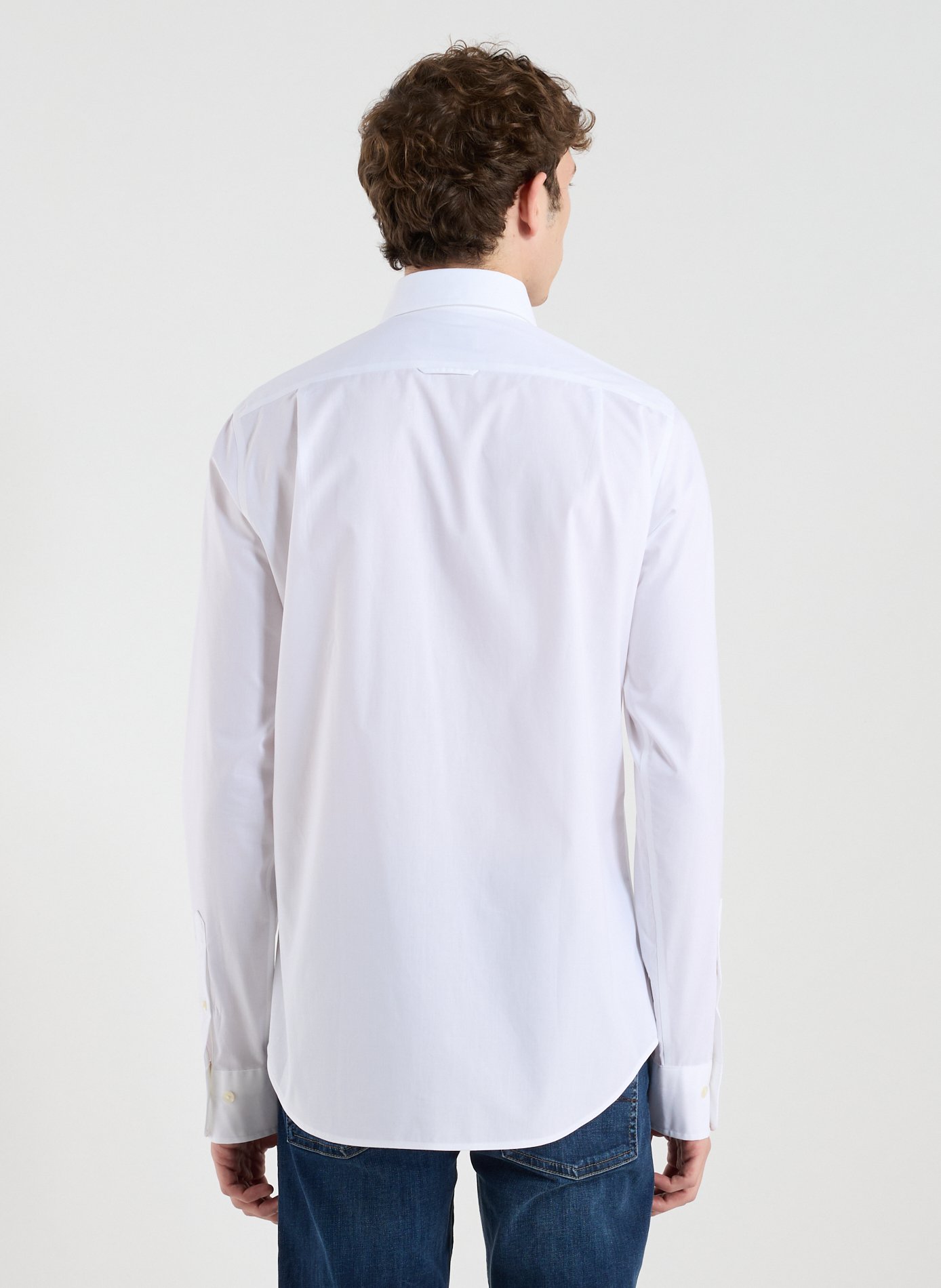 Cotton poplin shirt GANT White