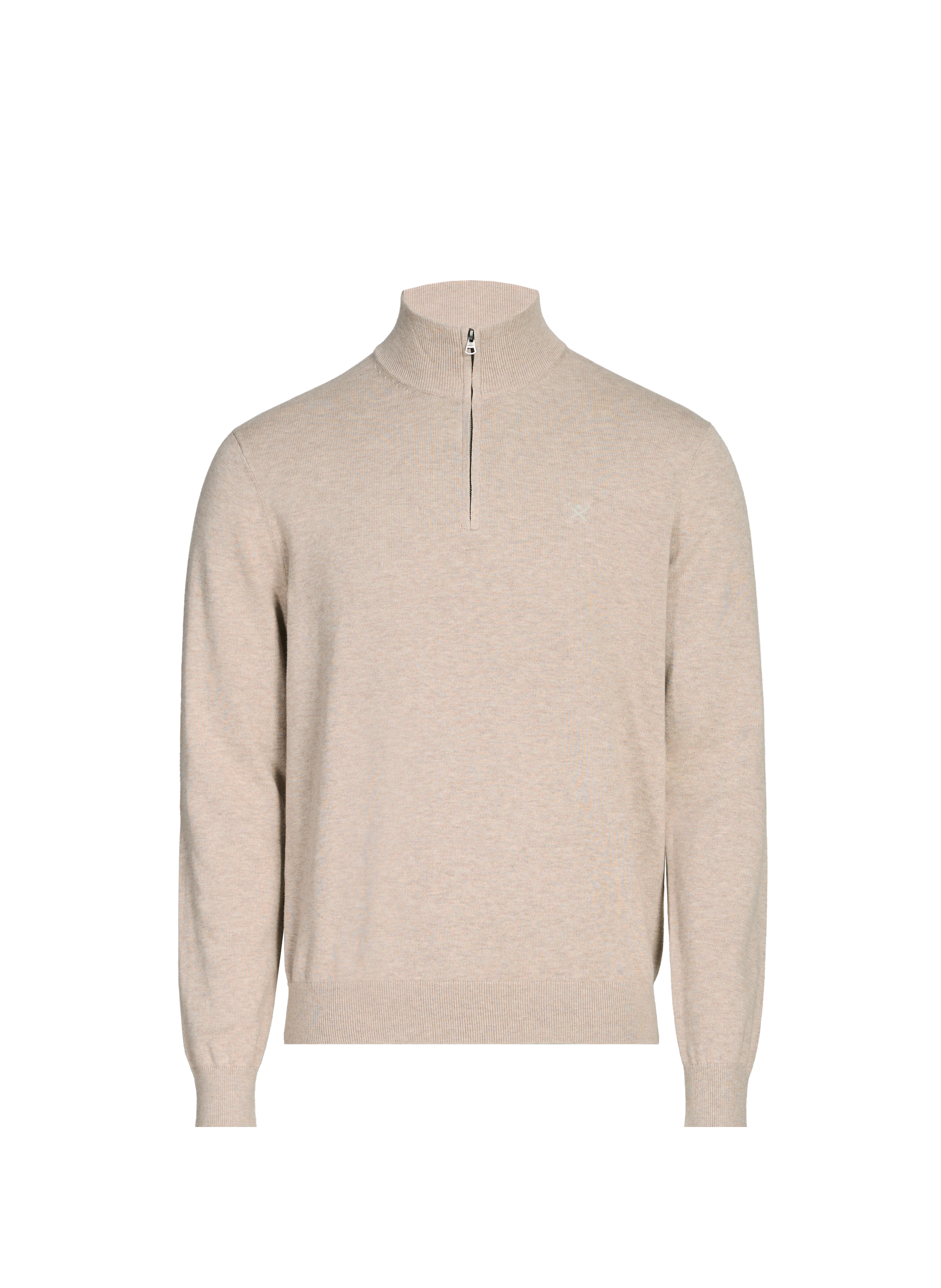 Cotton high-neck jumper HACKETT Beige