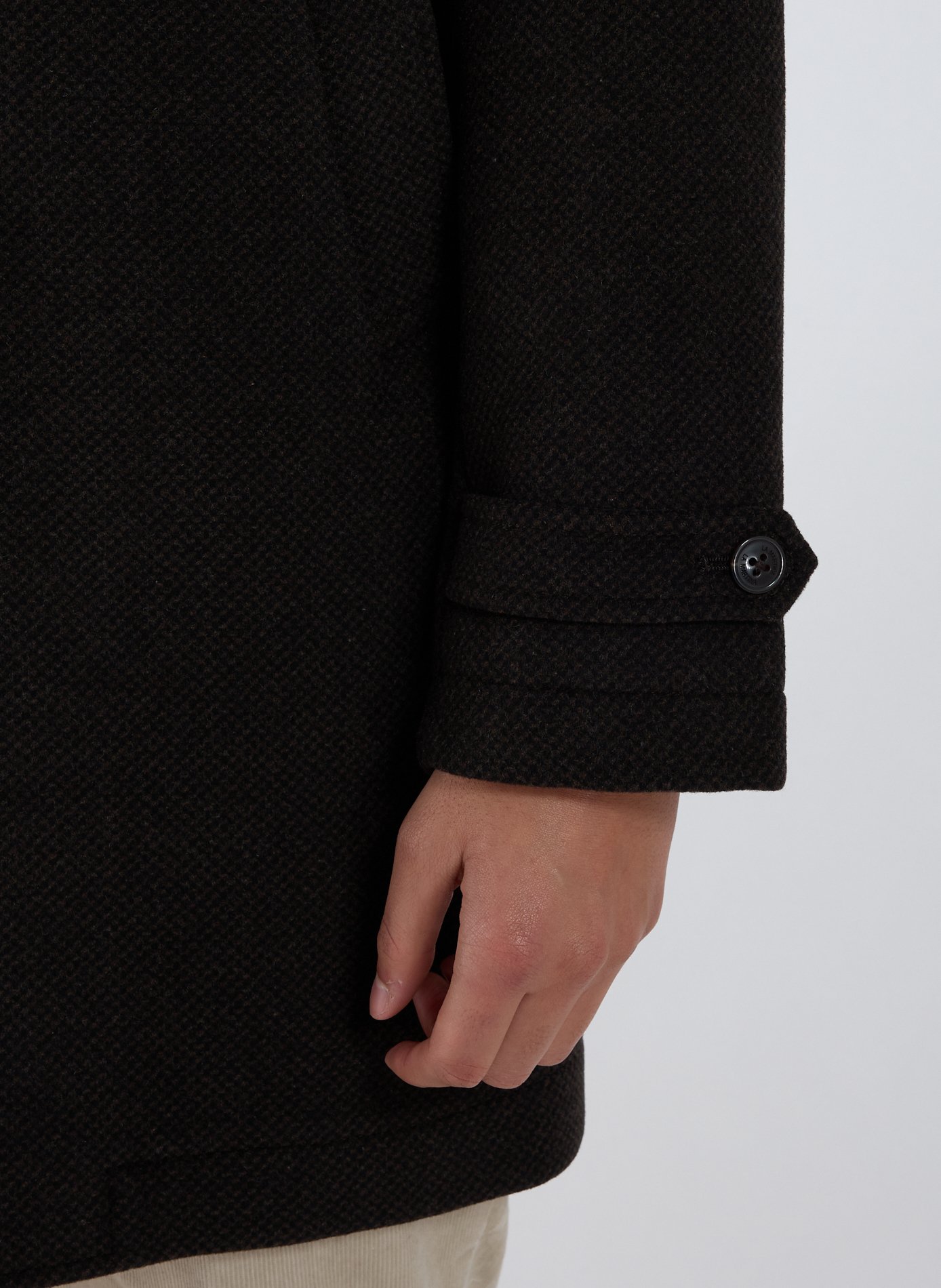 Long wool-blend coat LA MARTINA Multicolour