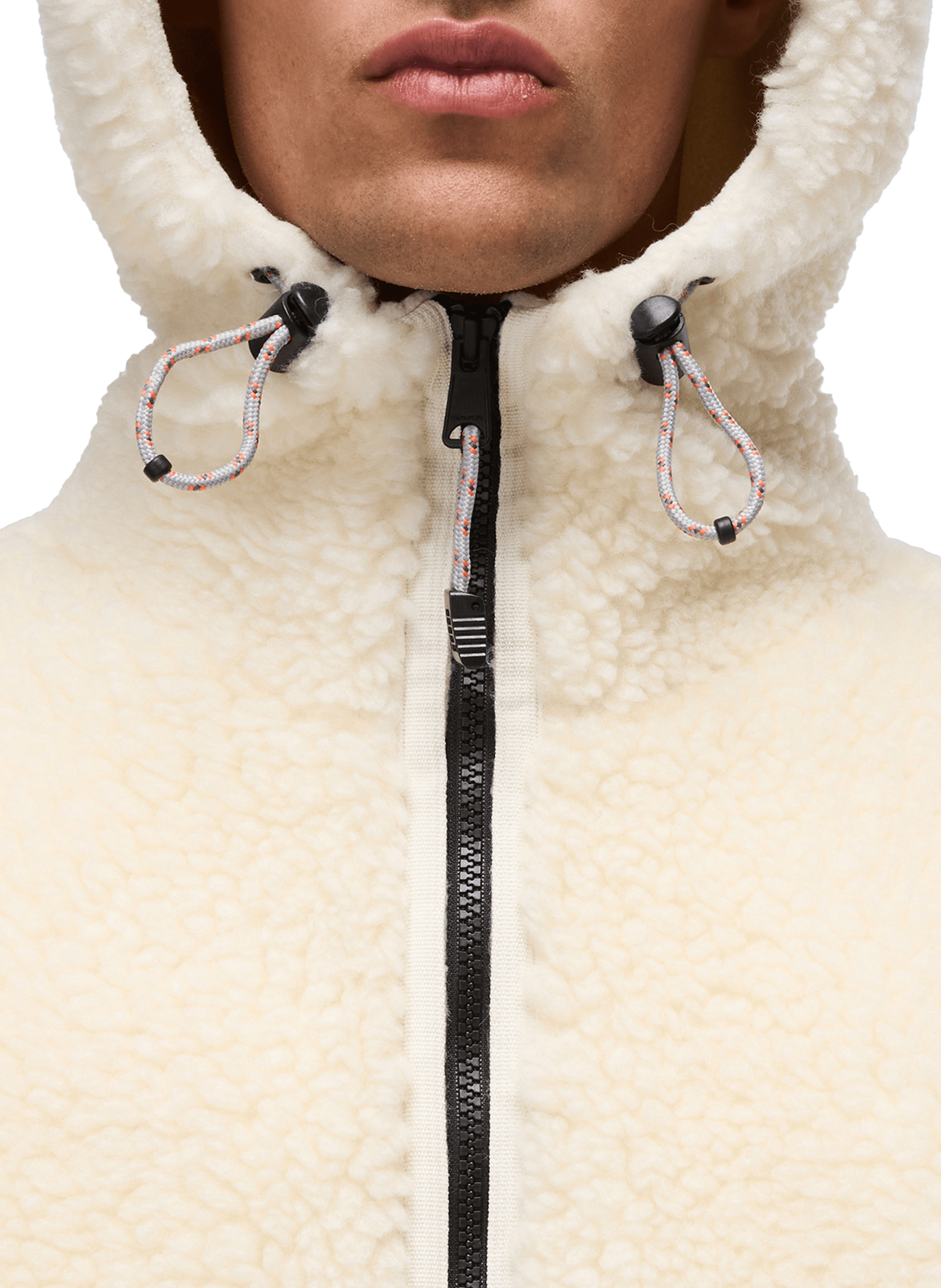 Straight hooded fleece jacket NAPAPIJRI Beige