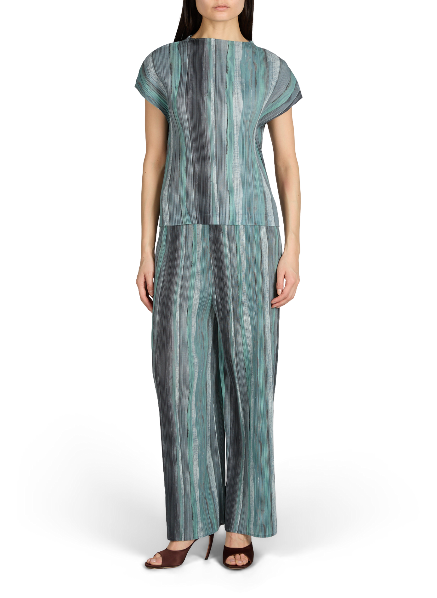 Wide Pleated Trousers ADOLFO DOMINGUEZ Multicolour