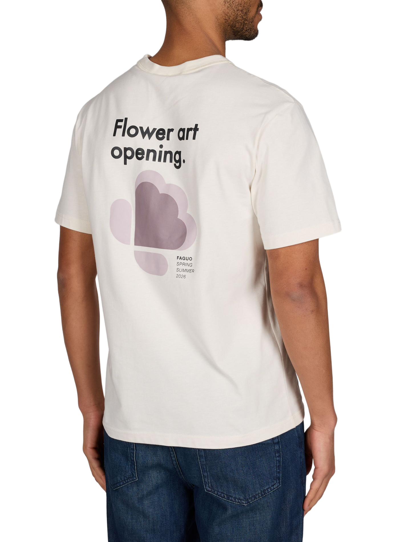 Massoury blended cotton t-shirt FAGUO Beige