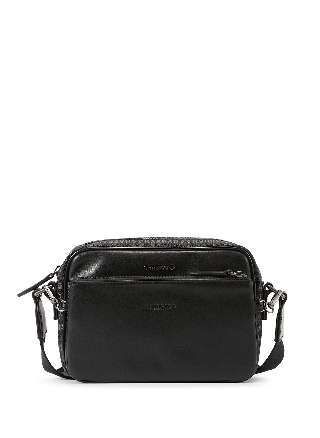 Monogram print shoulder bag CHABRAND Black