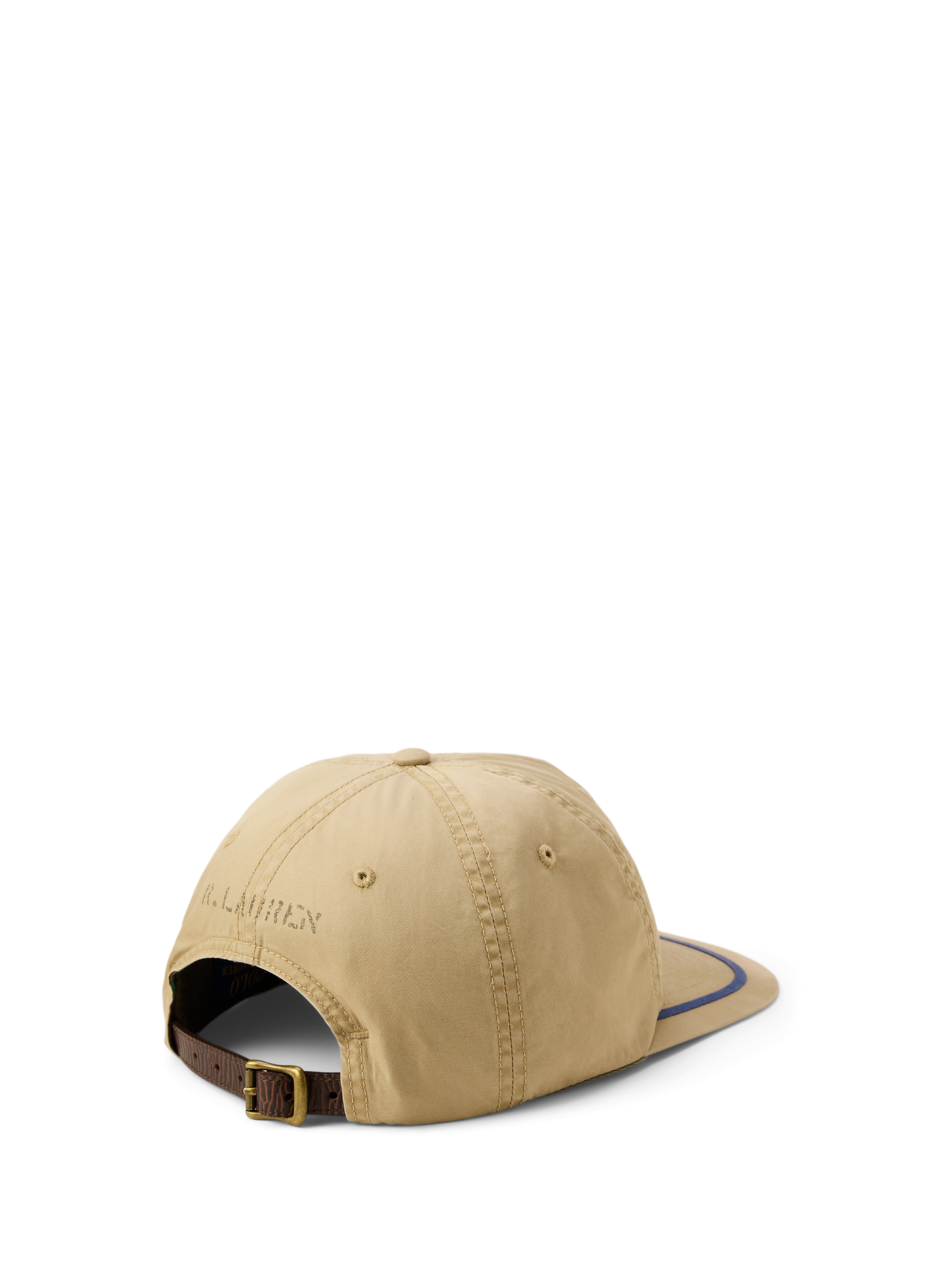 Casquette brodée d'un écusson en coton POLO RALPH LAUREN Kaki
