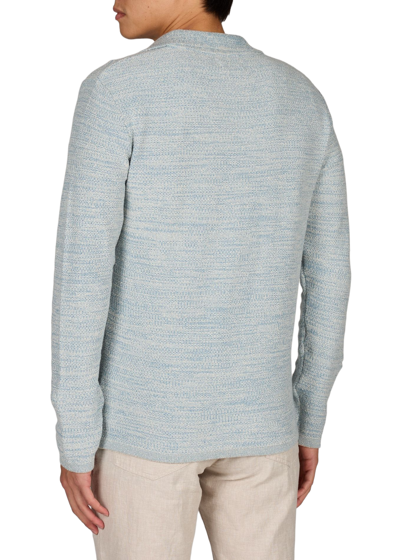 Cardigan col v en coton PIERRE CARDIN Bleu
