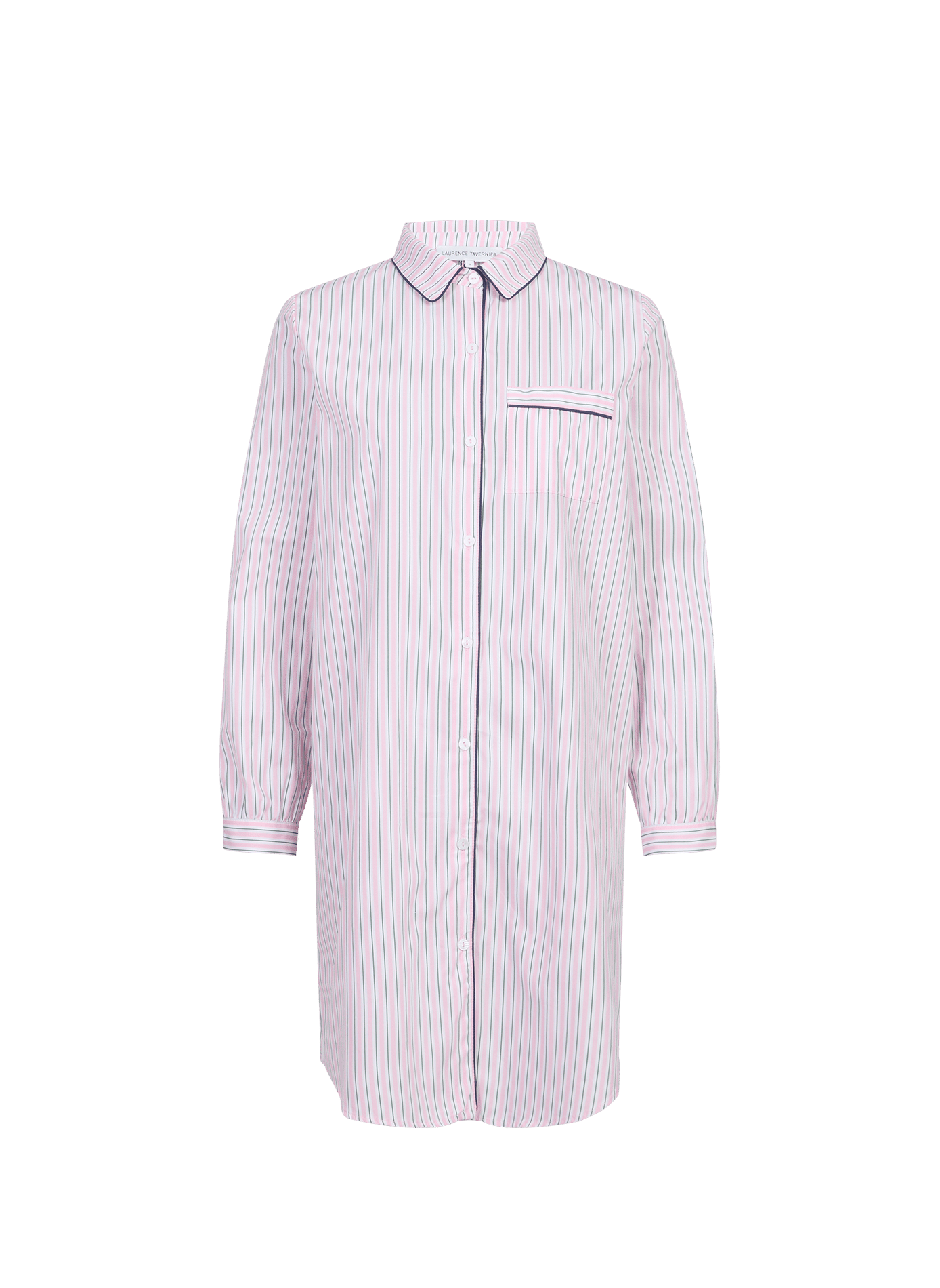 Chemise de nuit Essentiel en coton LAURENCE TAVERNIER Rose