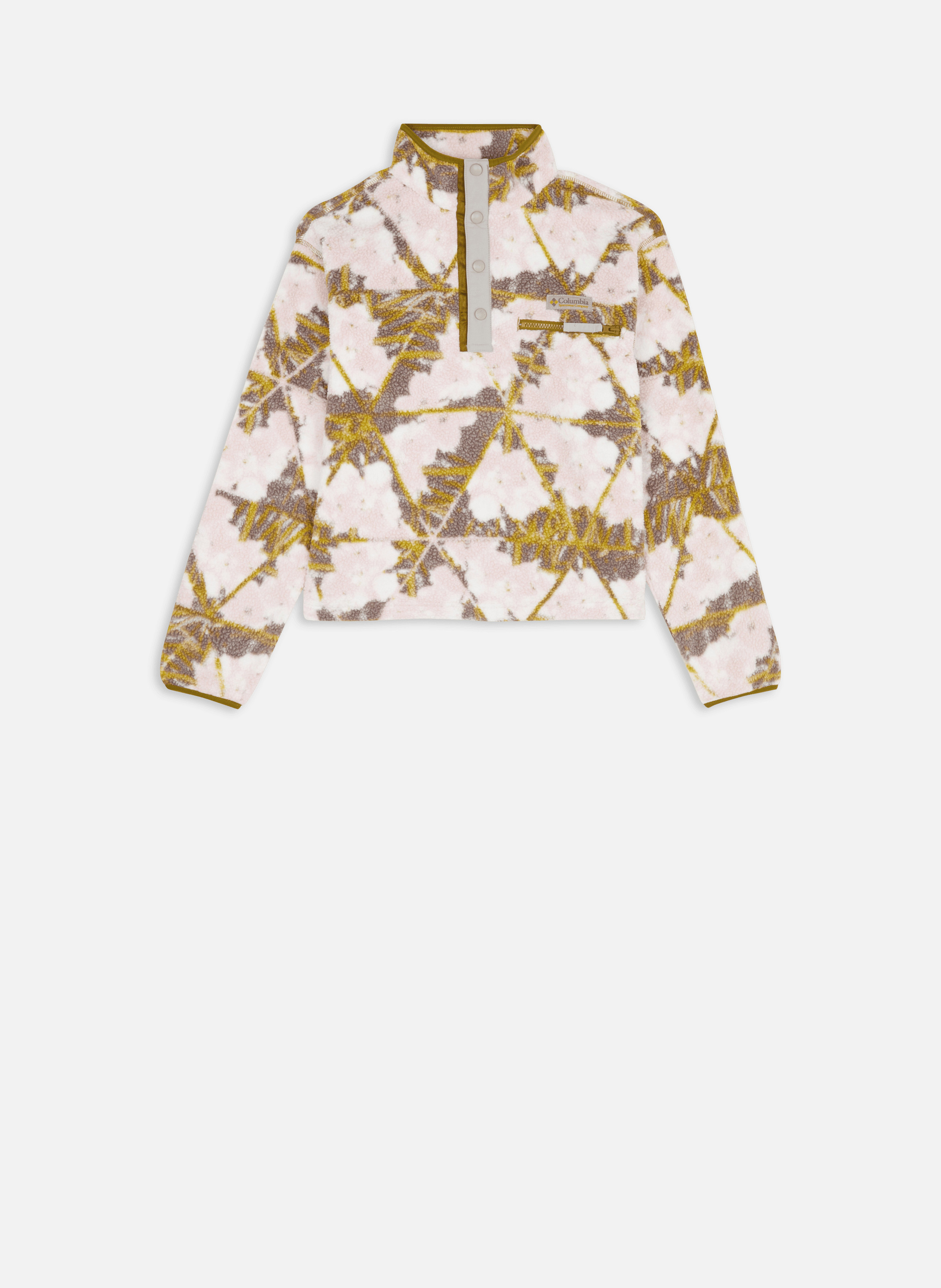 Polaire helvetia ii printed cropped half snap COLUMBIA Rose