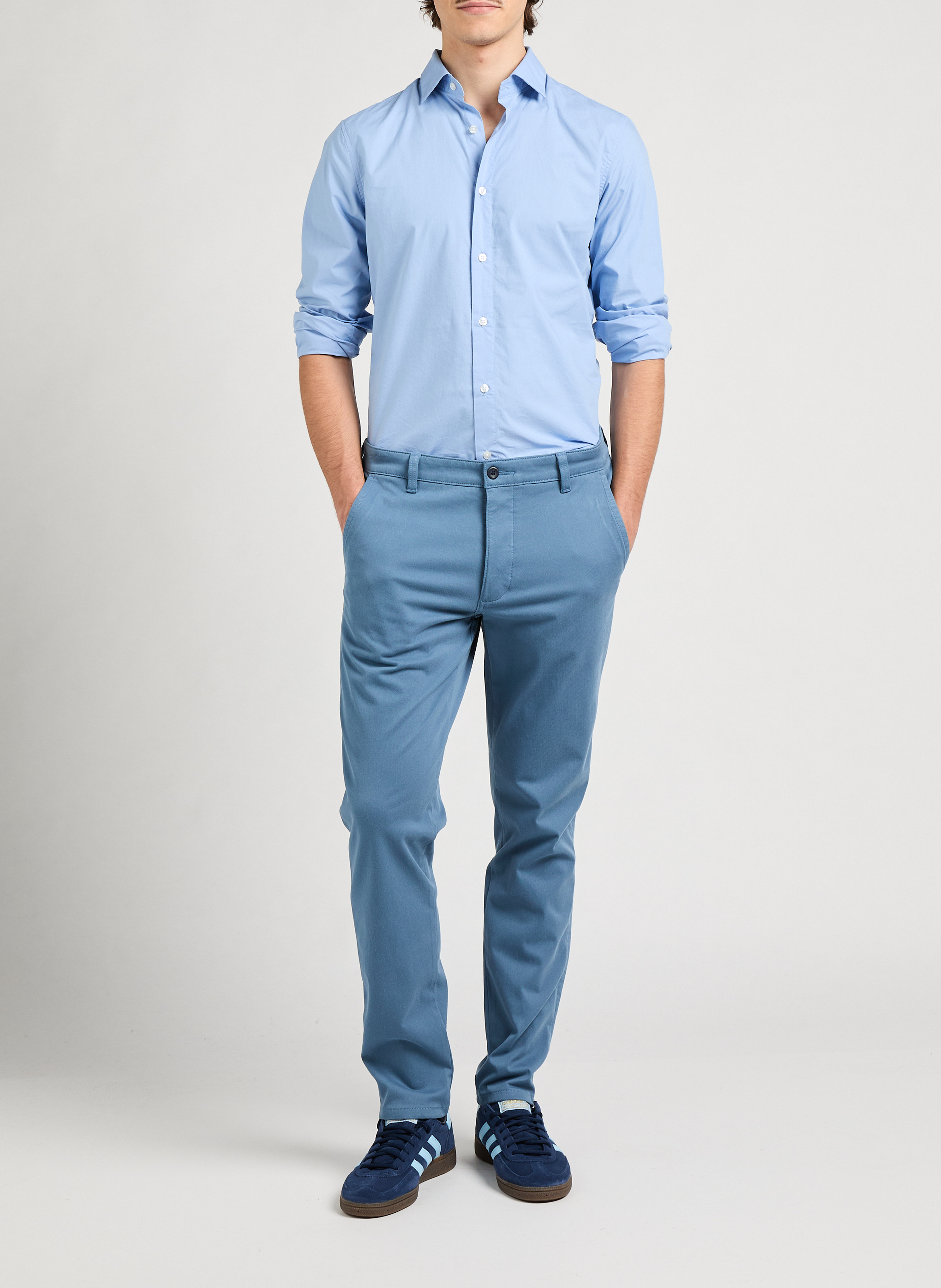 Skinny cotton-blend trousers DOCKERS Blue