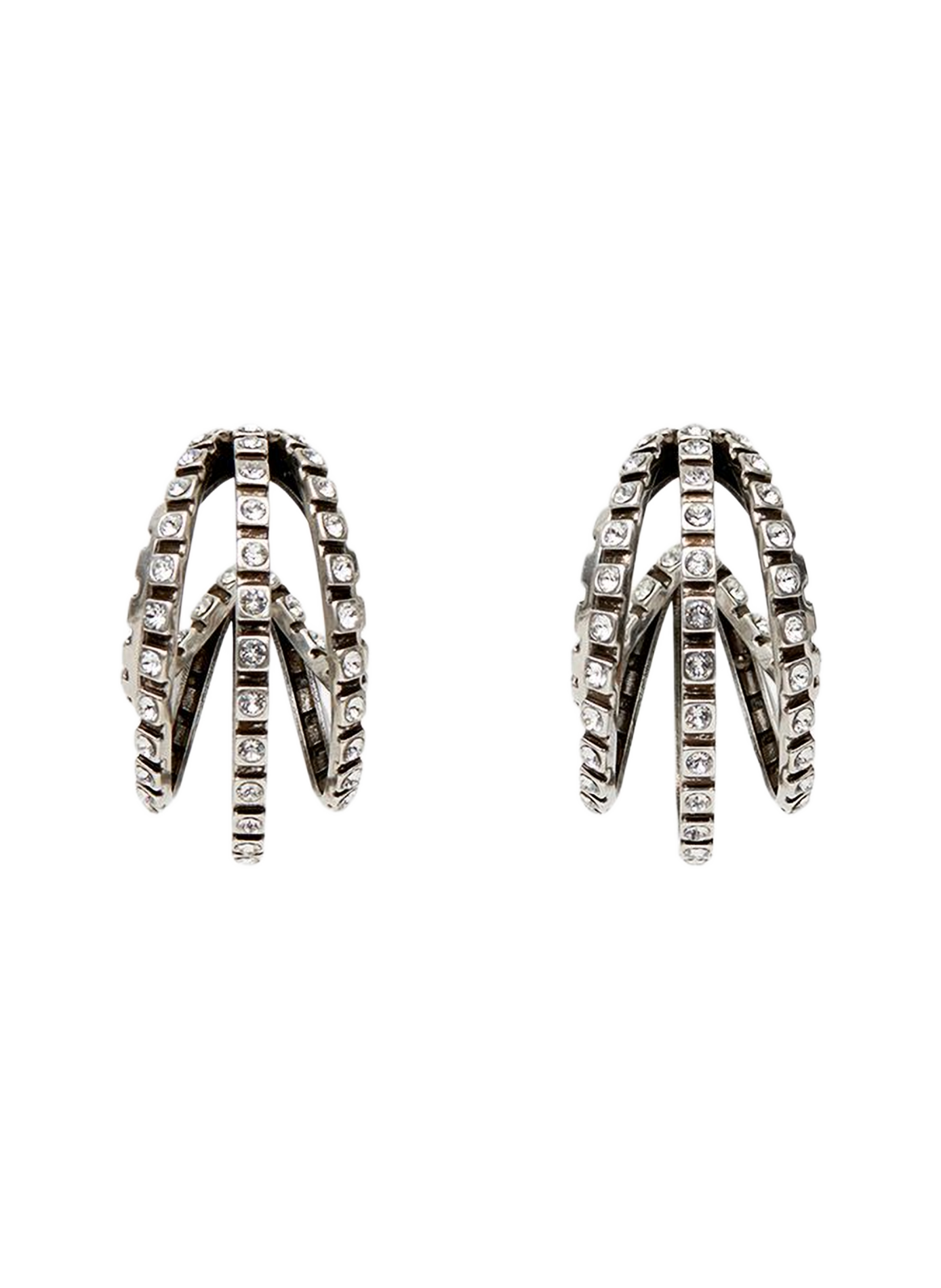 Boucles d'oreilles larges créoles  ISABEL MARANT Transparent