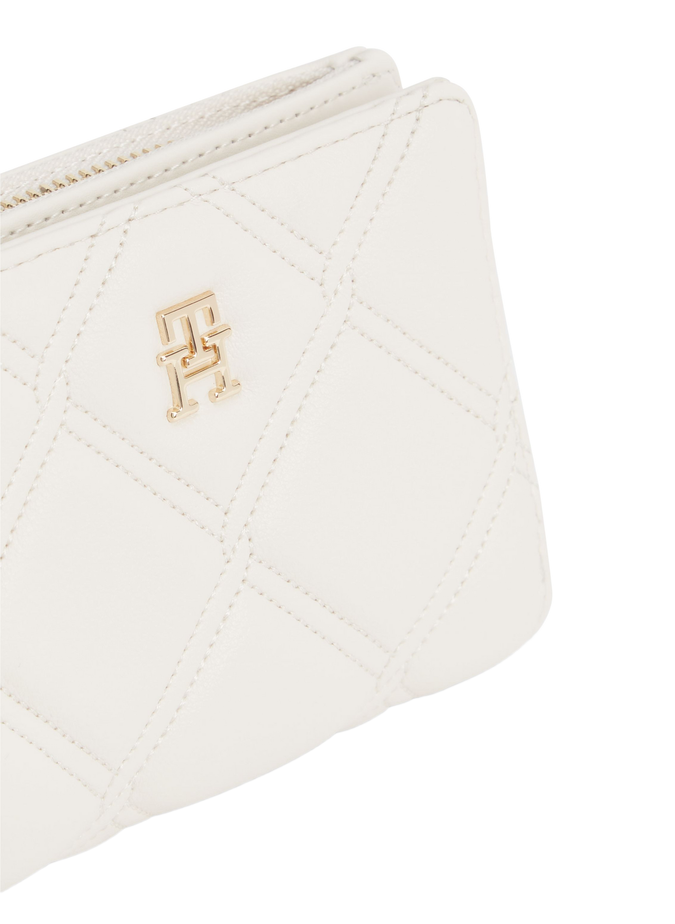 Leather wallet TOMMY HILFIGER Beige