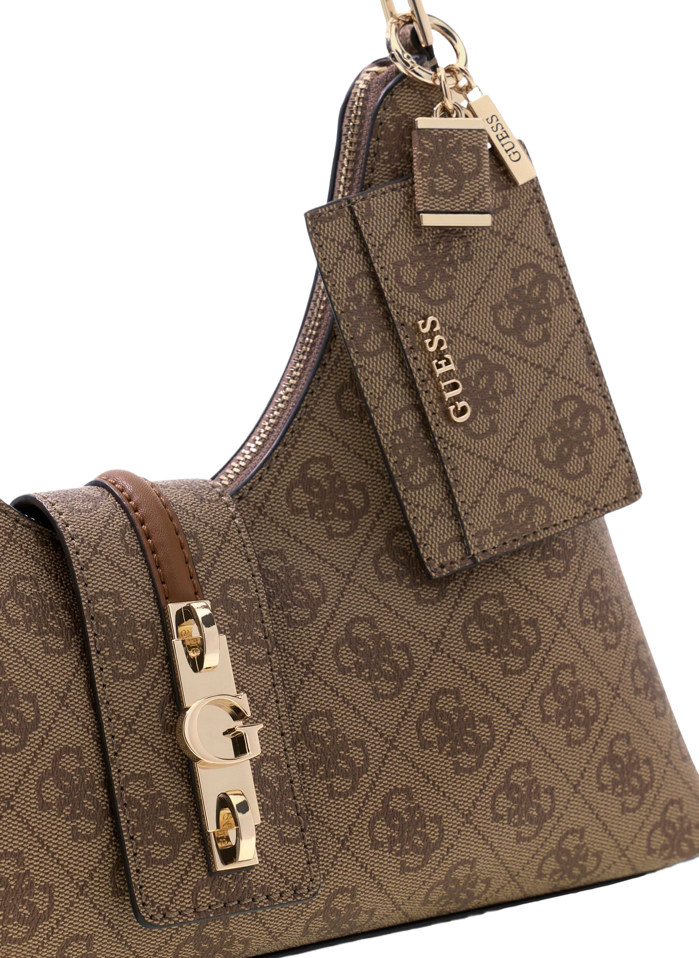 Bedruckte Handtasche GUESS Braun