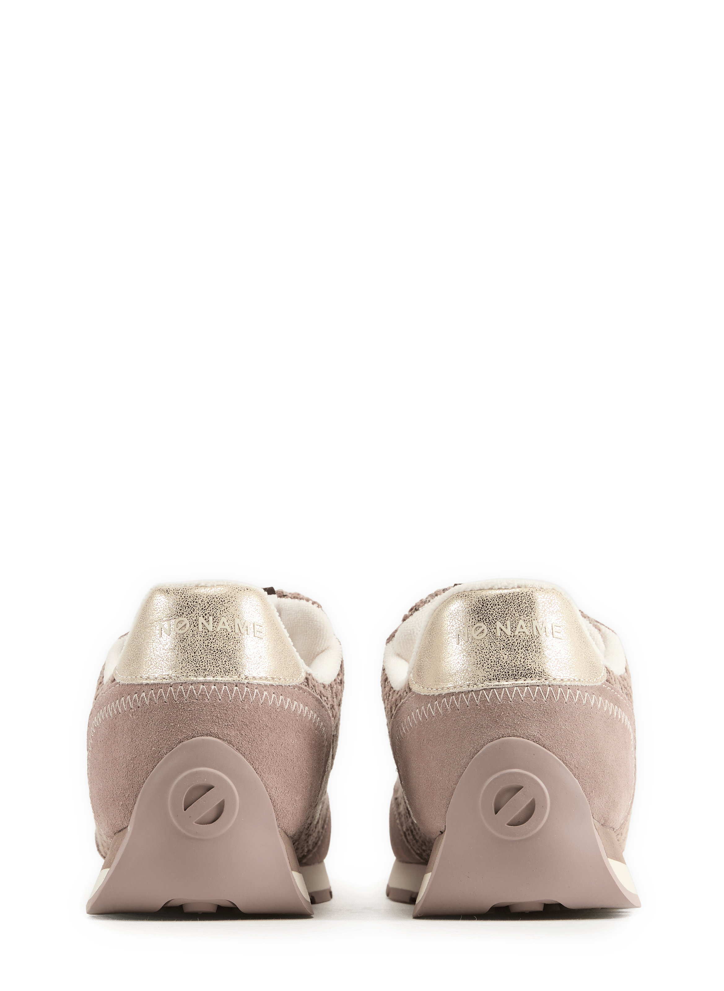 Two-tone low-top sneakers NO NAME Brown