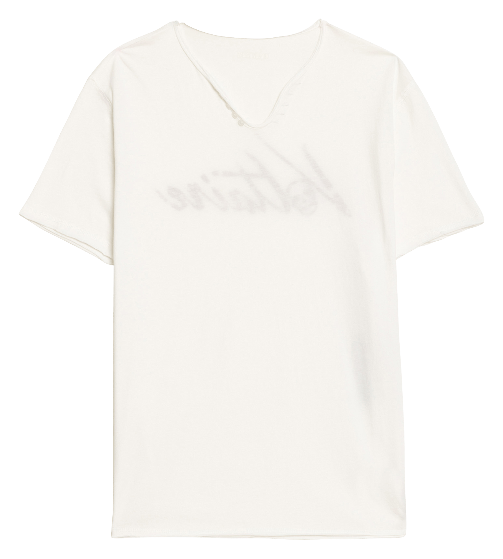Tee-shirt droit en coton monastir ZADIG&VOLTAIRE Blanc