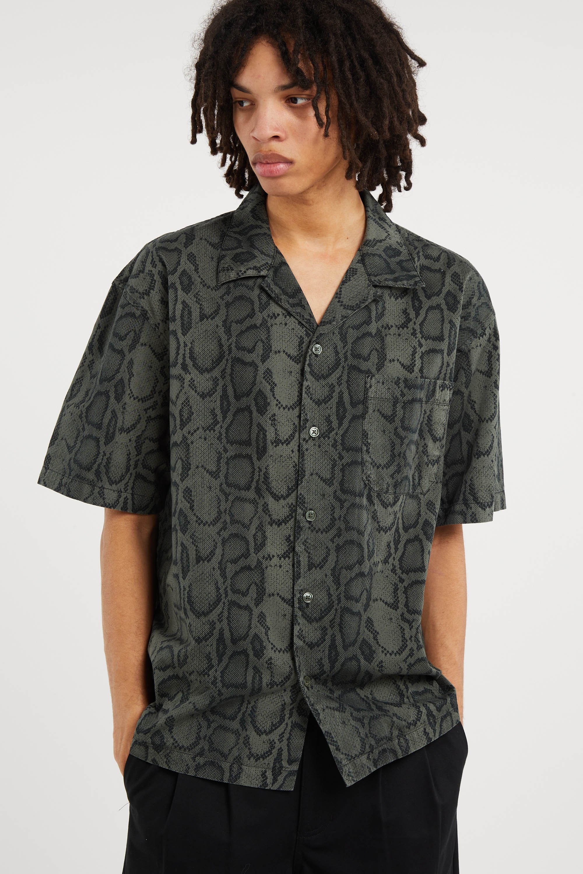 Chemise s/s snake camo shirt CARHARTT WIP Kaki