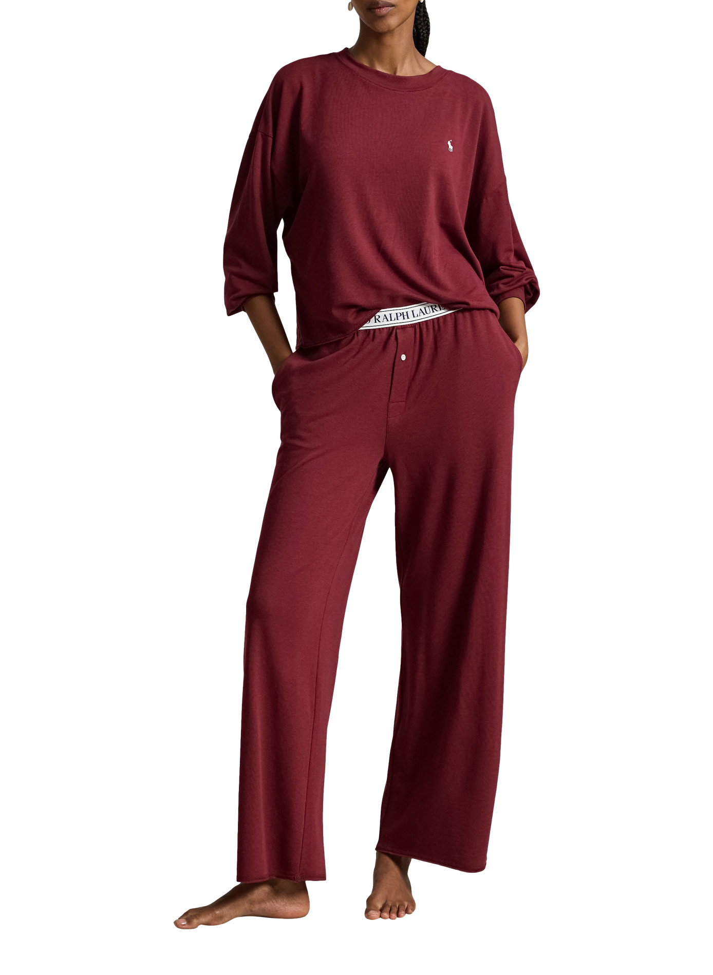 Ensemble de pyjama uni | Rouge POLO RALPH LAUREN Femme
