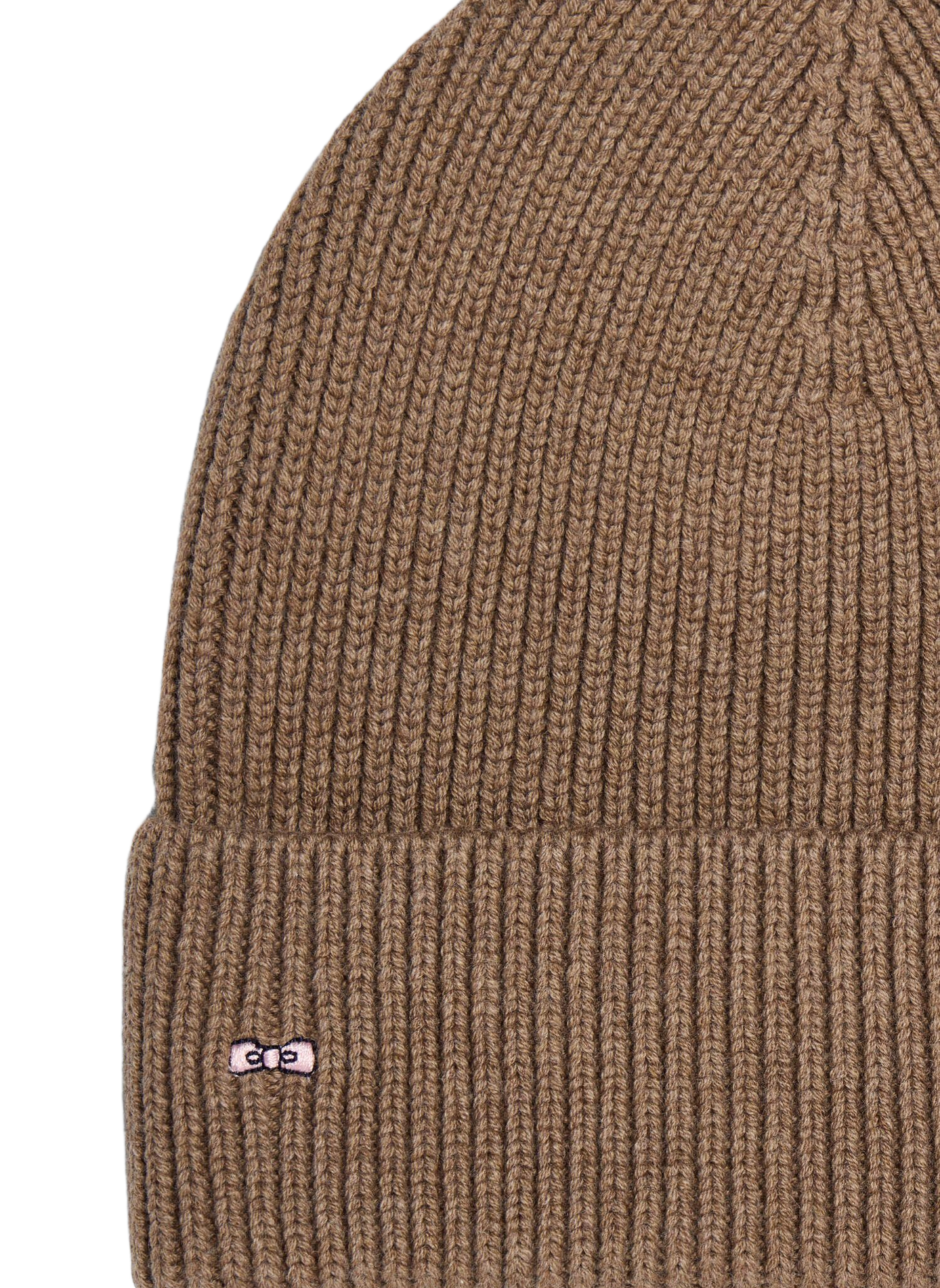 Bonnet à logo en laine et coton EDEN PARK Braun