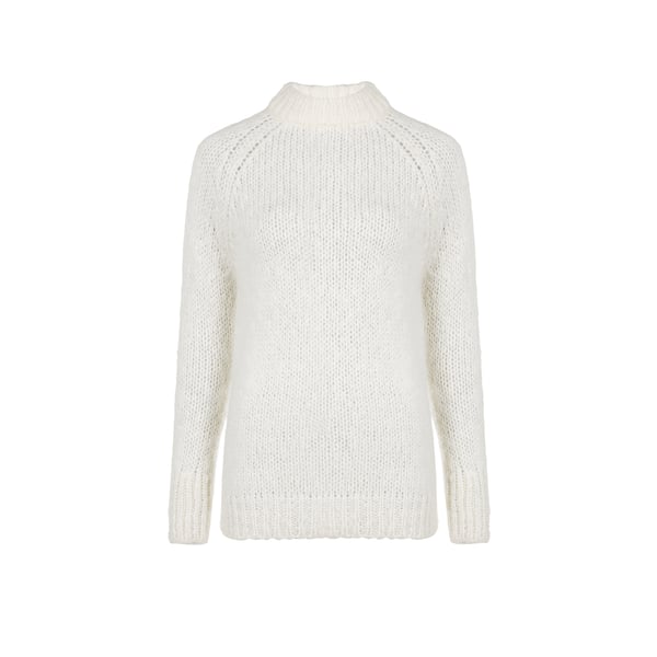 Pull en mohair et laine vierge