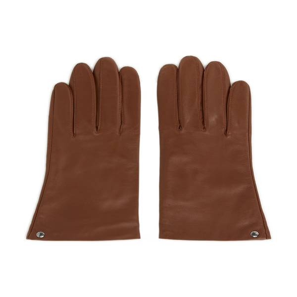 Isotoner Leather Gloves In Brown