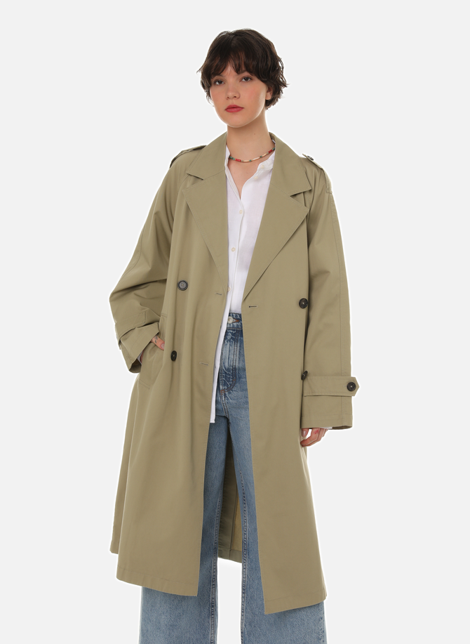 Long cotton trench coat  MARC O'POLO