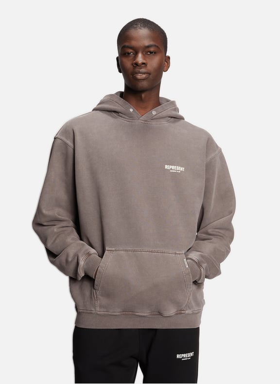 Hoodie en coton Marron by REPRESENT REPRESENT Hoodie en coton Marron